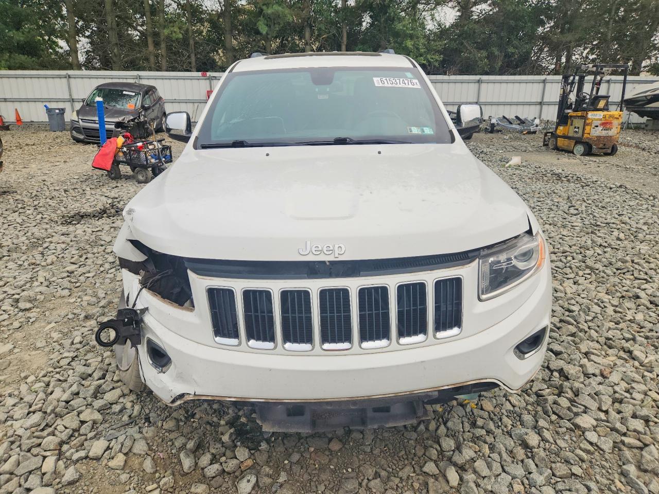 2015 Jeep Grand Cherokee Limited White vin: 1C4RJFBG5FC791666