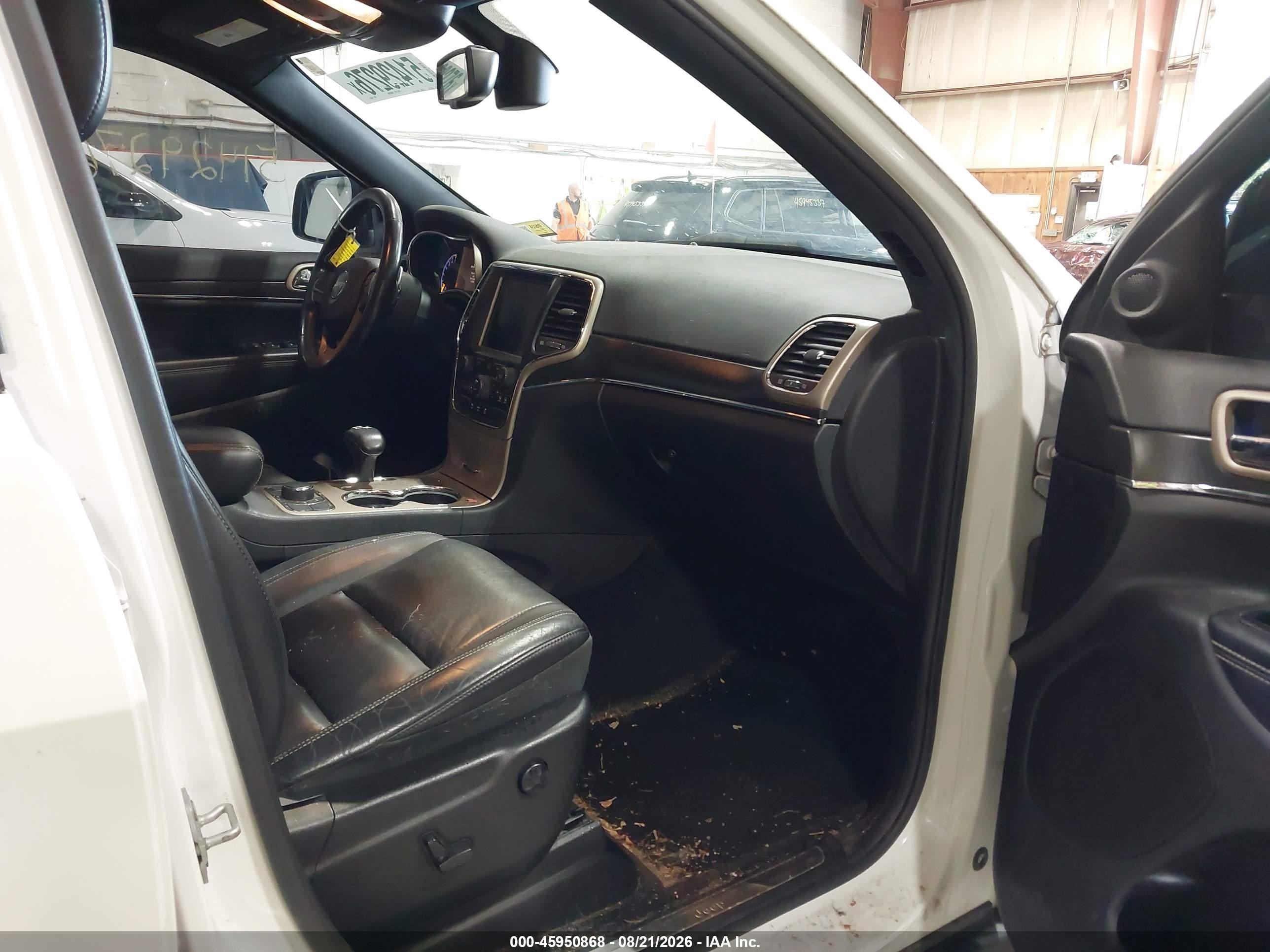 2015 Jeep Grand Cherokee Limited White vin: 1C4RJFBG5FC794664