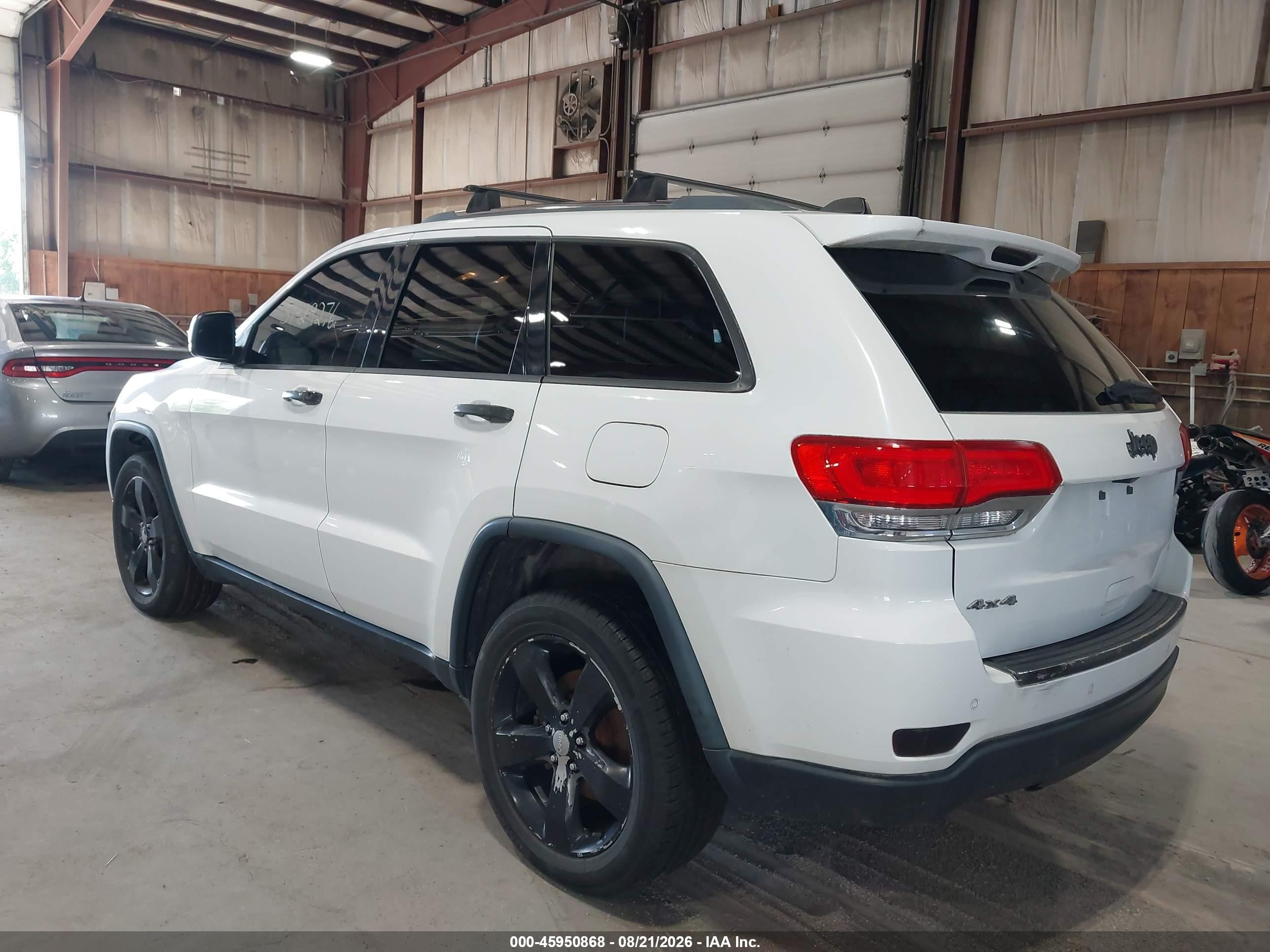 2015 Jeep Grand Cherokee Limited White vin: 1C4RJFBG5FC794664