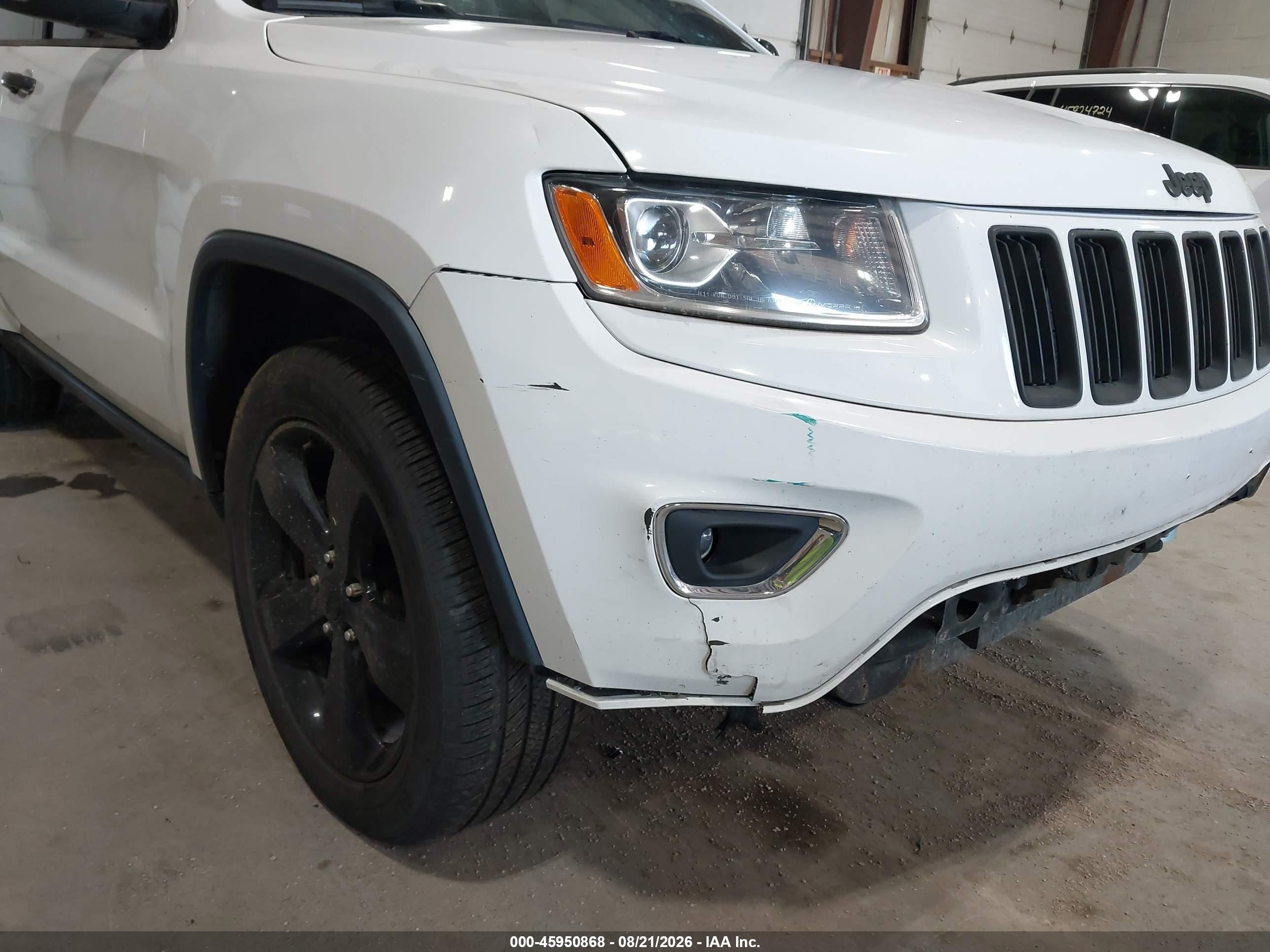 2015 Jeep Grand Cherokee Limited White vin: 1C4RJFBG5FC794664