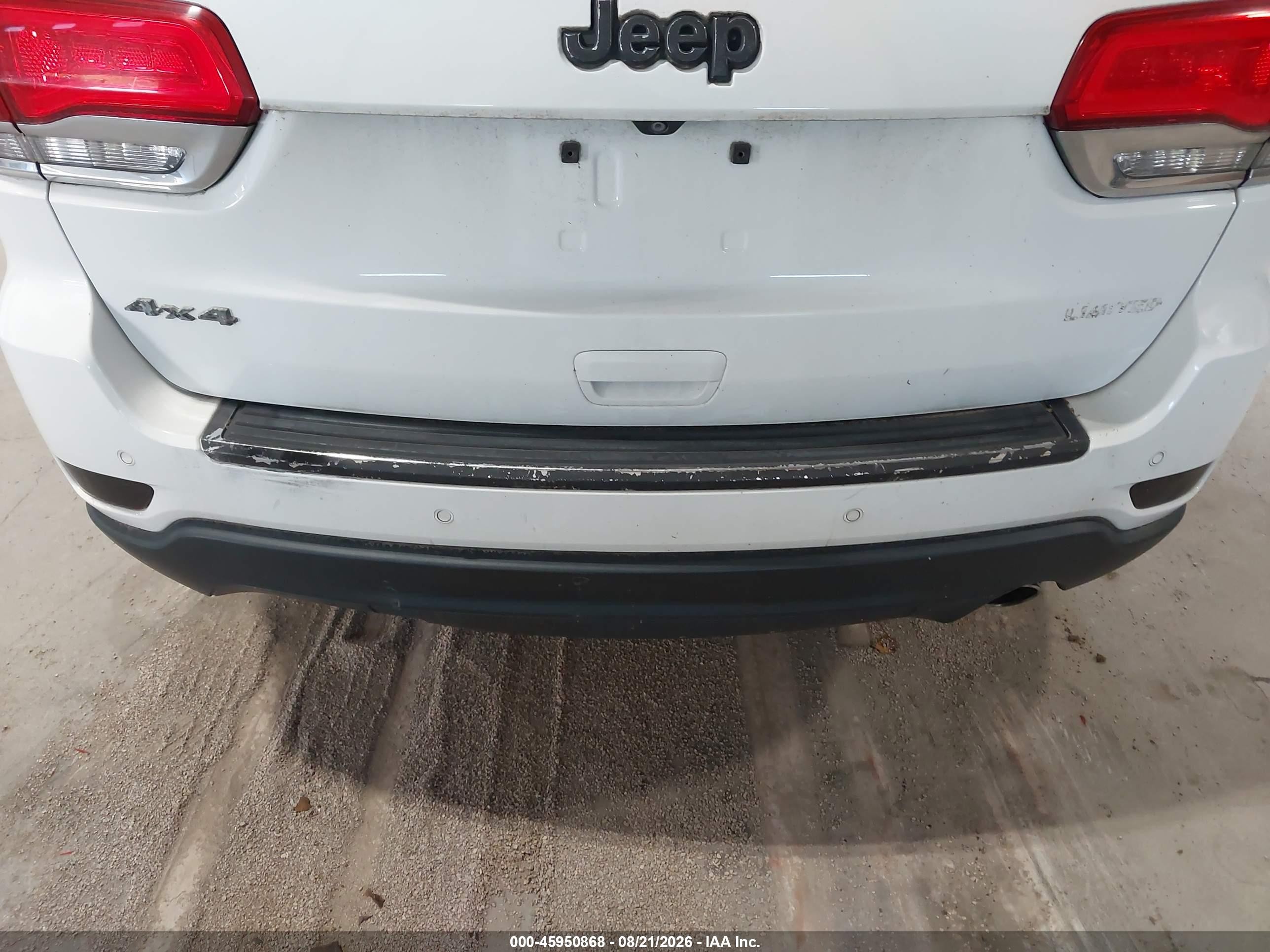 2015 Jeep Grand Cherokee Limited White vin: 1C4RJFBG5FC794664