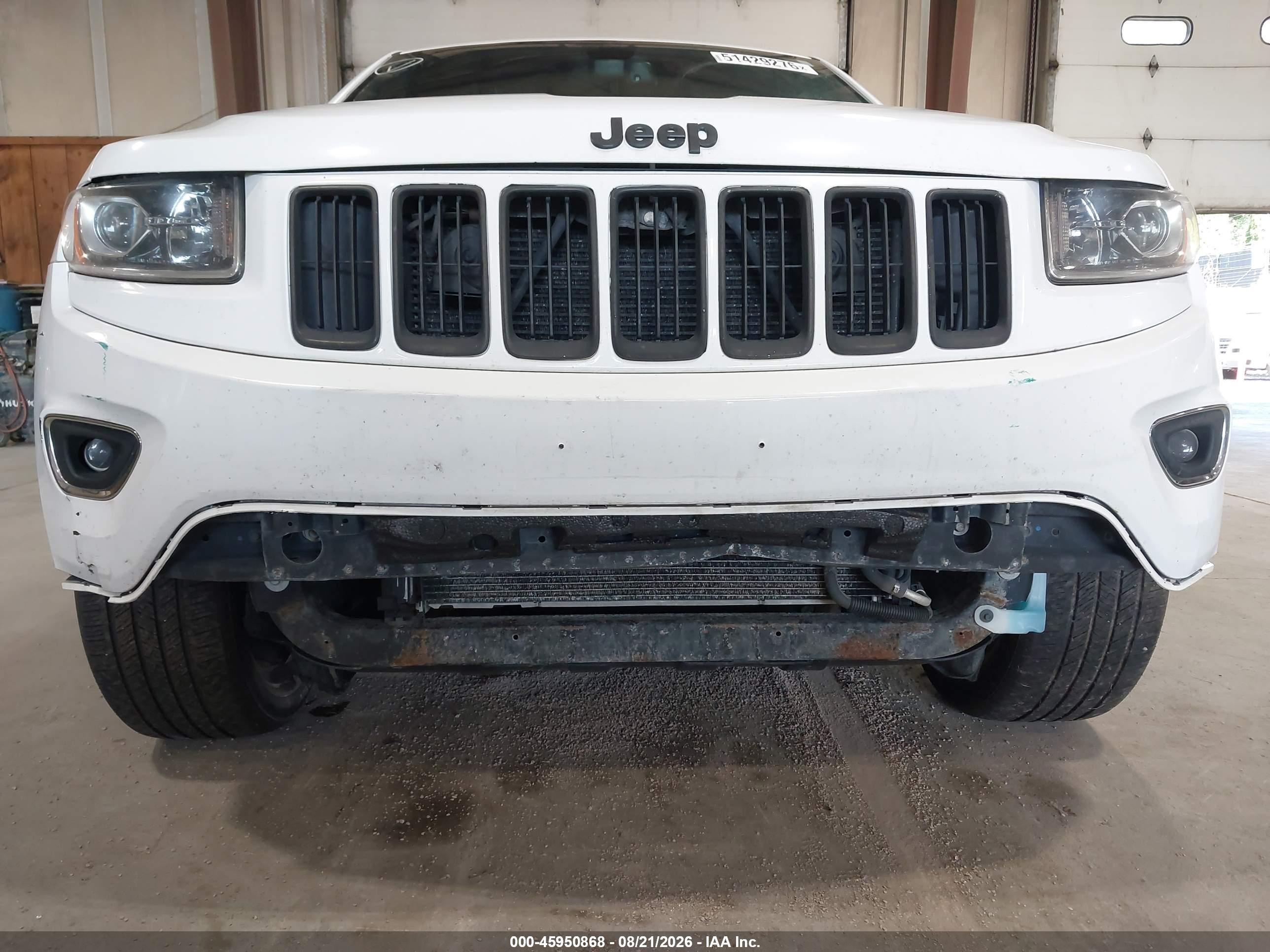 2015 Jeep Grand Cherokee Limited White vin: 1C4RJFBG5FC794664