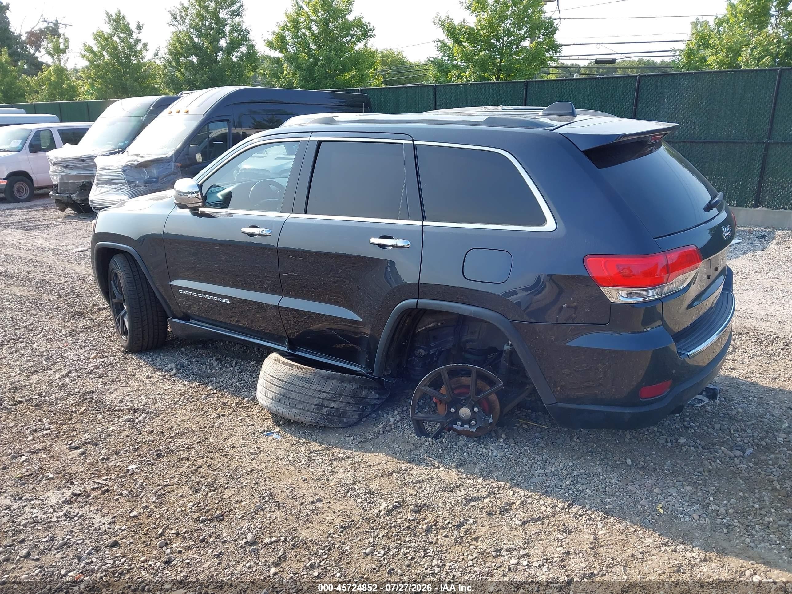 2015 Jeep Grand Cherokee Limited Black vin: 1C4RJFBG5FC831633