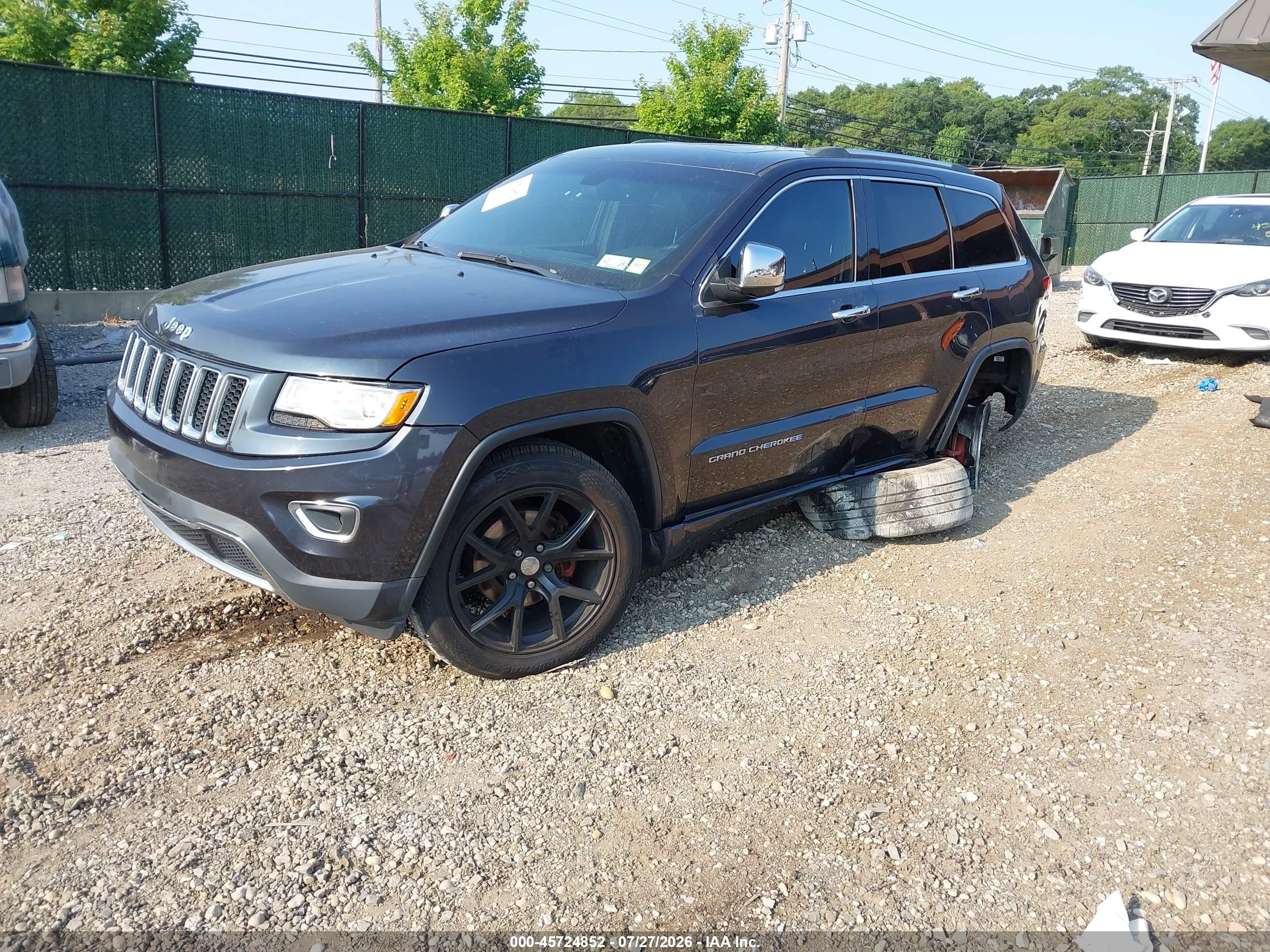 2015 Jeep Grand Cherokee Limited Black vin: 1C4RJFBG5FC831633