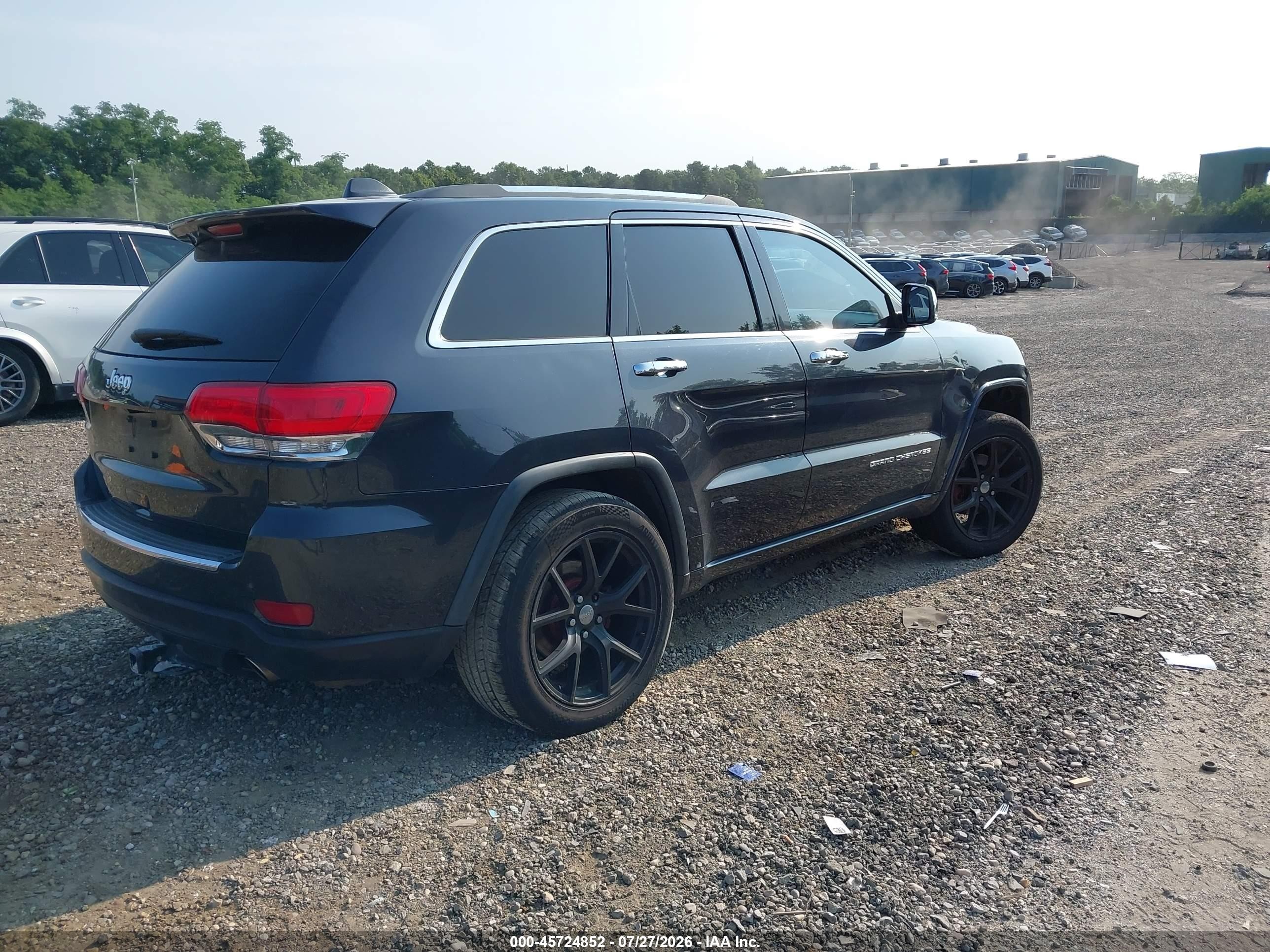 2015 Jeep Grand Cherokee Limited Black vin: 1C4RJFBG5FC831633