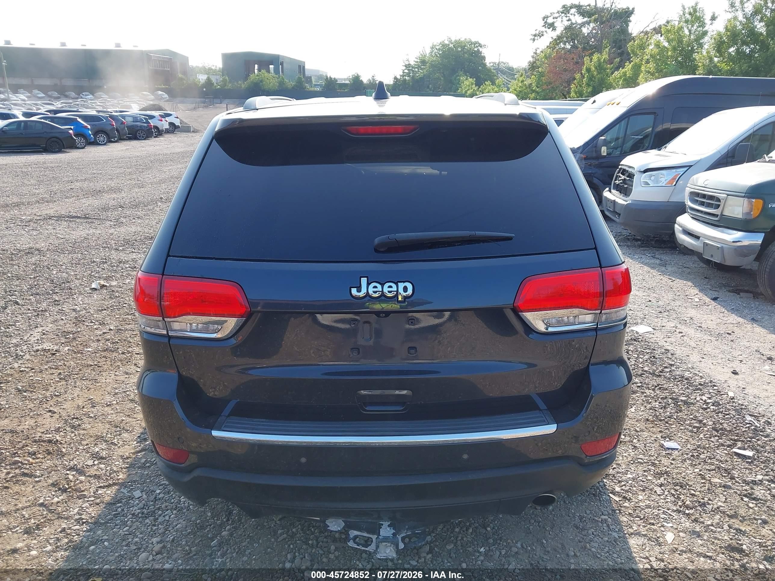 2015 Jeep Grand Cherokee Limited Black vin: 1C4RJFBG5FC831633