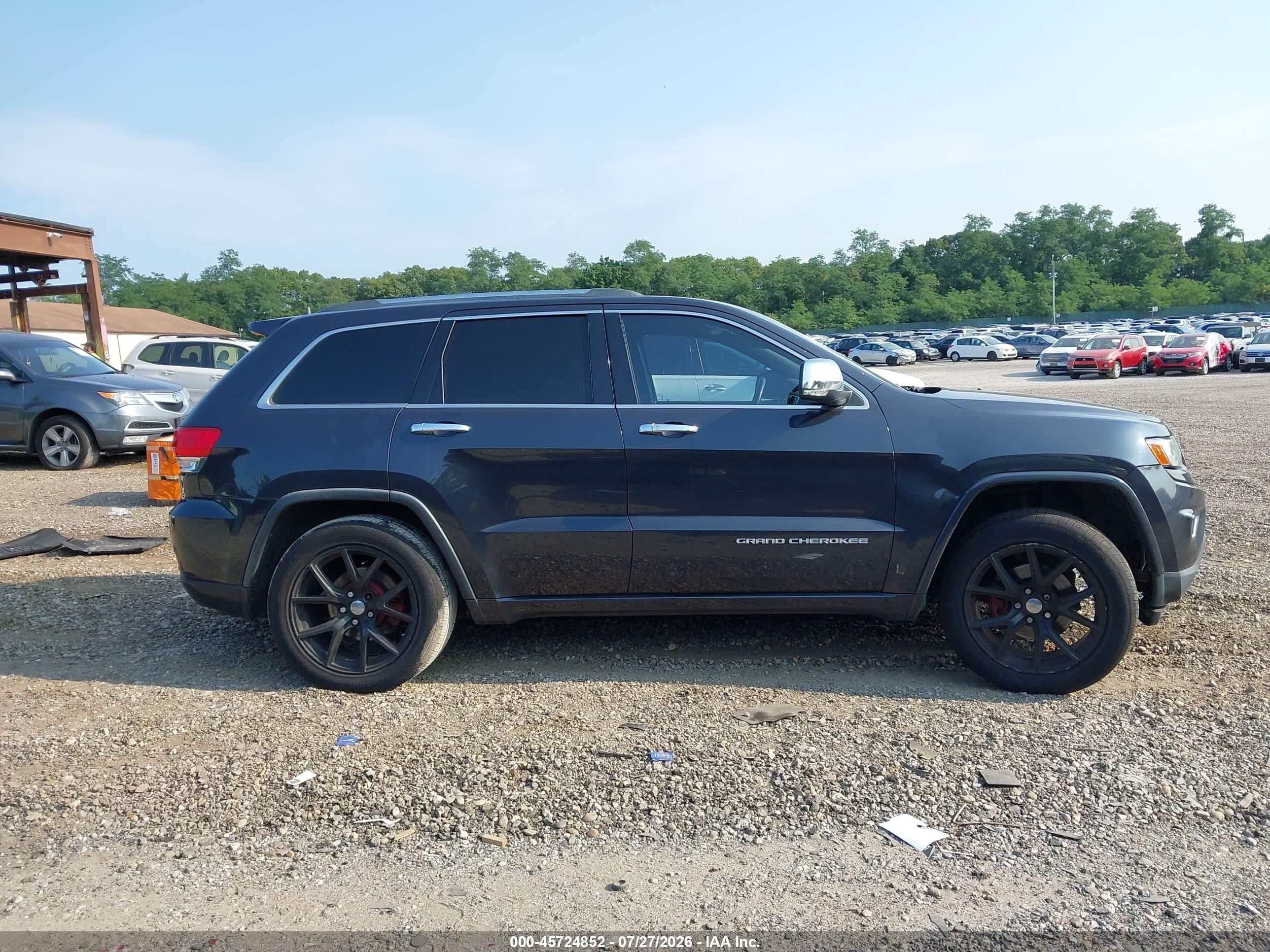 2015 Jeep Grand Cherokee Limited Black vin: 1C4RJFBG5FC831633