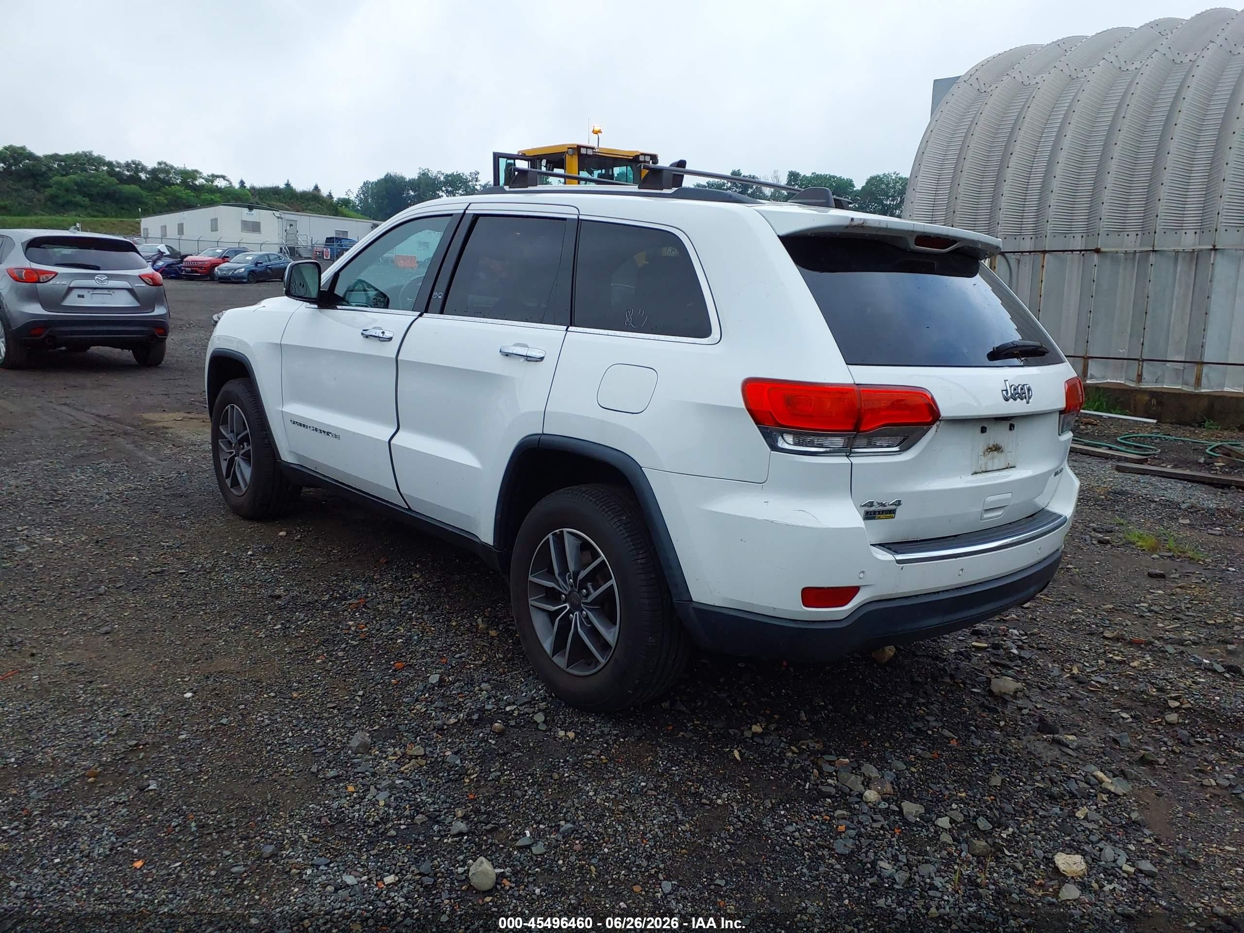 2015 Jeep Grand Cherokee Limited White vin: 1C4RJFBG5FC865524