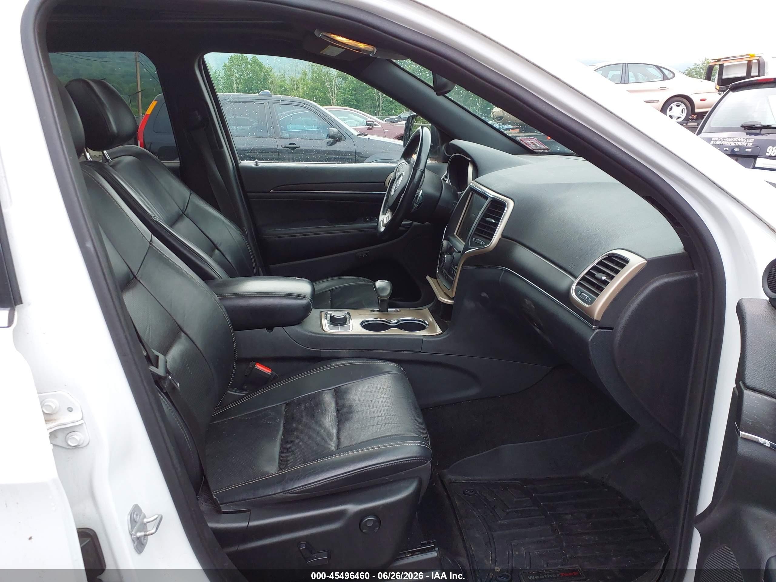 2015 Jeep Grand Cherokee Limited White vin: 1C4RJFBG5FC865524