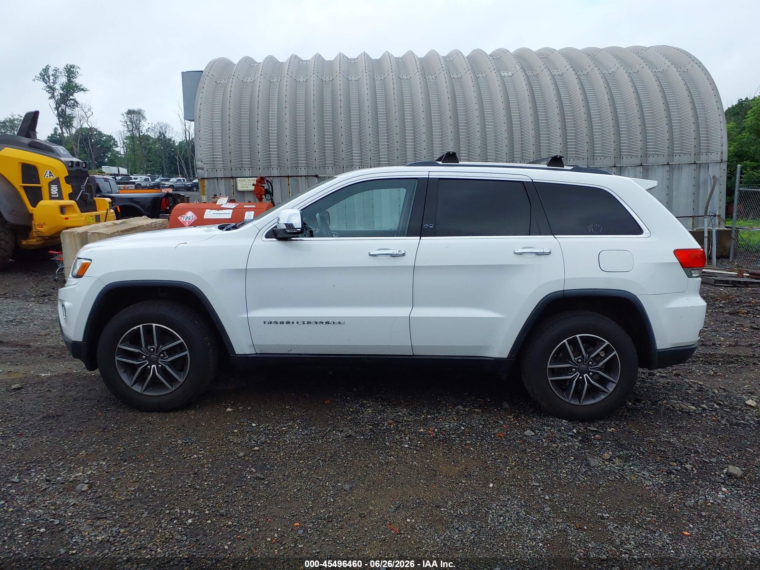 2015 Jeep Grand Cherokee Limited White vin: 1C4RJFBG5FC865524