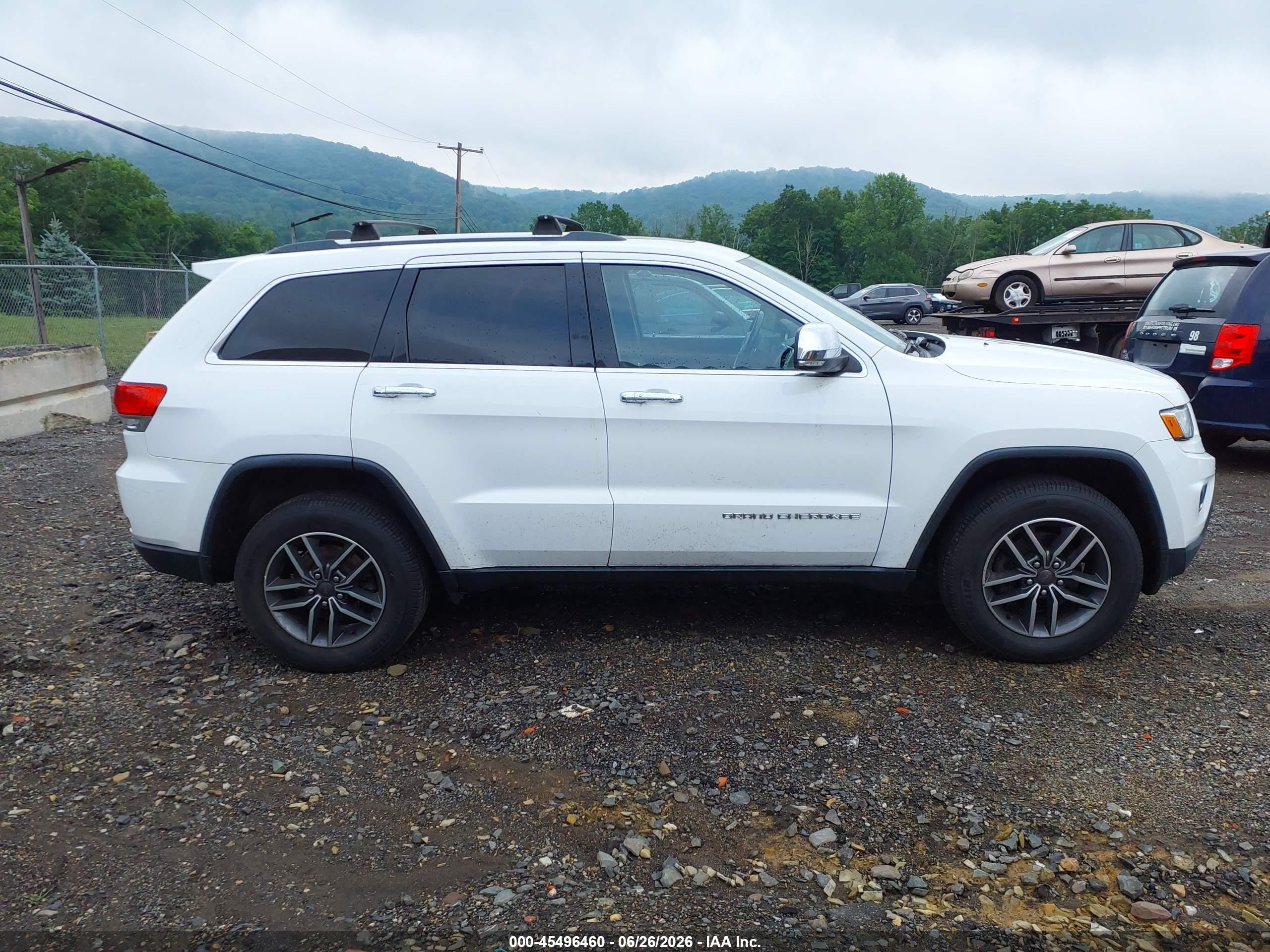 2015 Jeep Grand Cherokee Limited White vin: 1C4RJFBG5FC865524