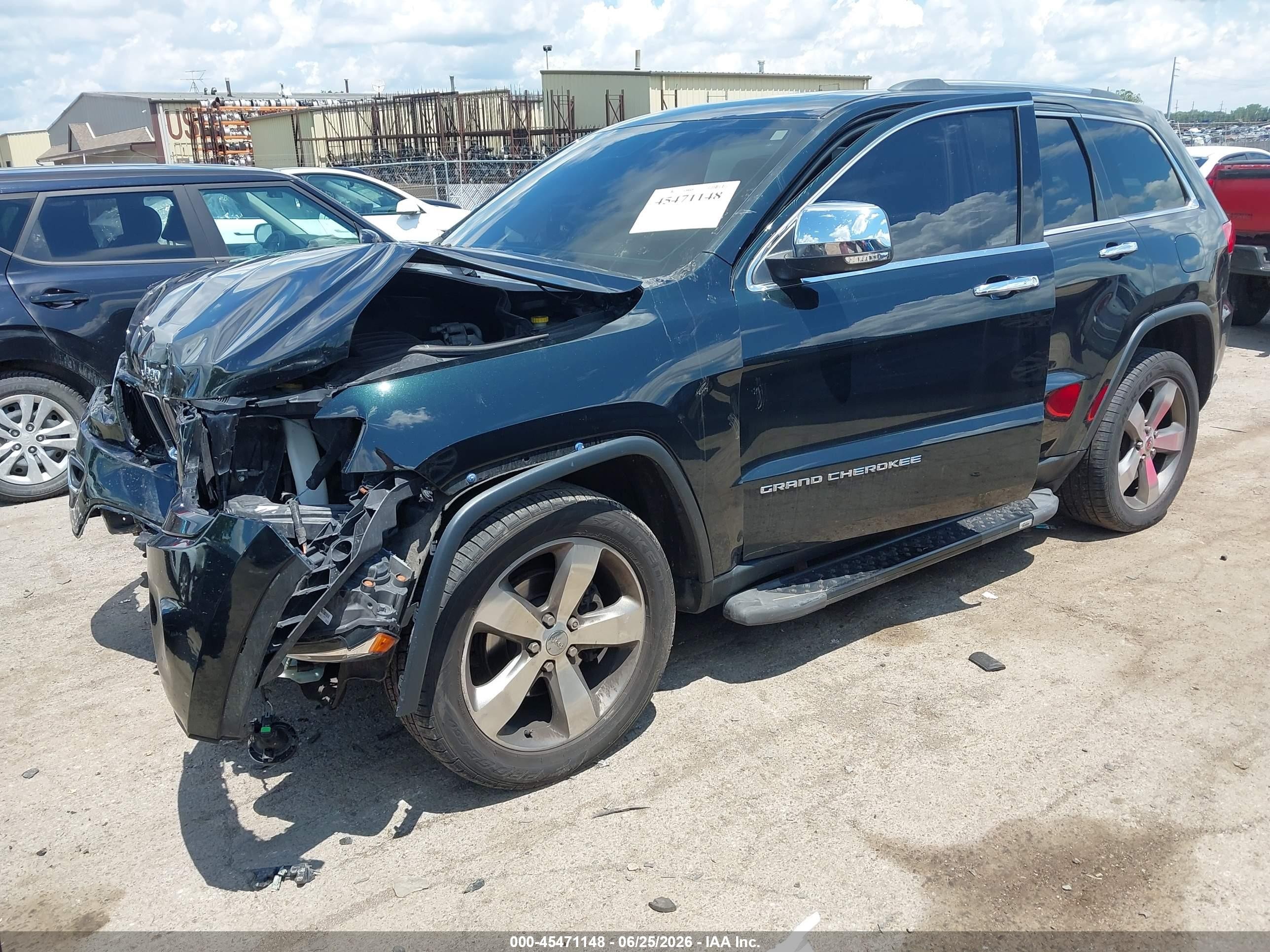 2015 Jeep Grand Cherokee Limited Черный vin: 1C4RJFBG5FC878645