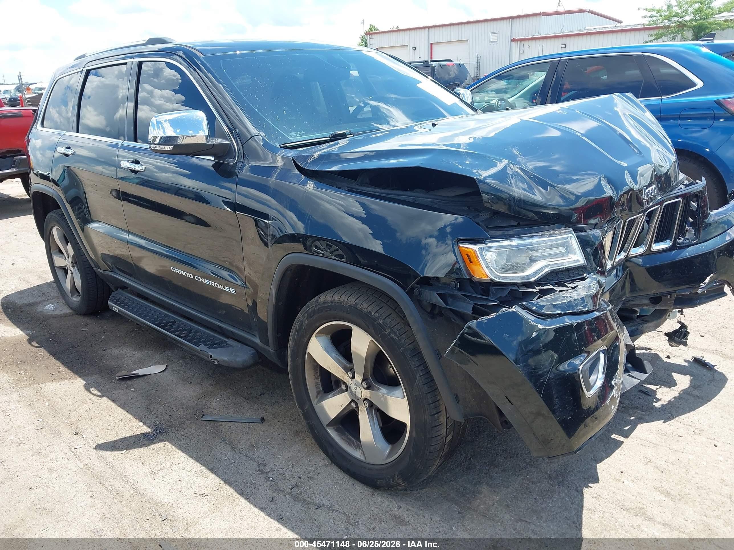 2015 Jeep Grand Cherokee Limited Черный vin: 1C4RJFBG5FC878645