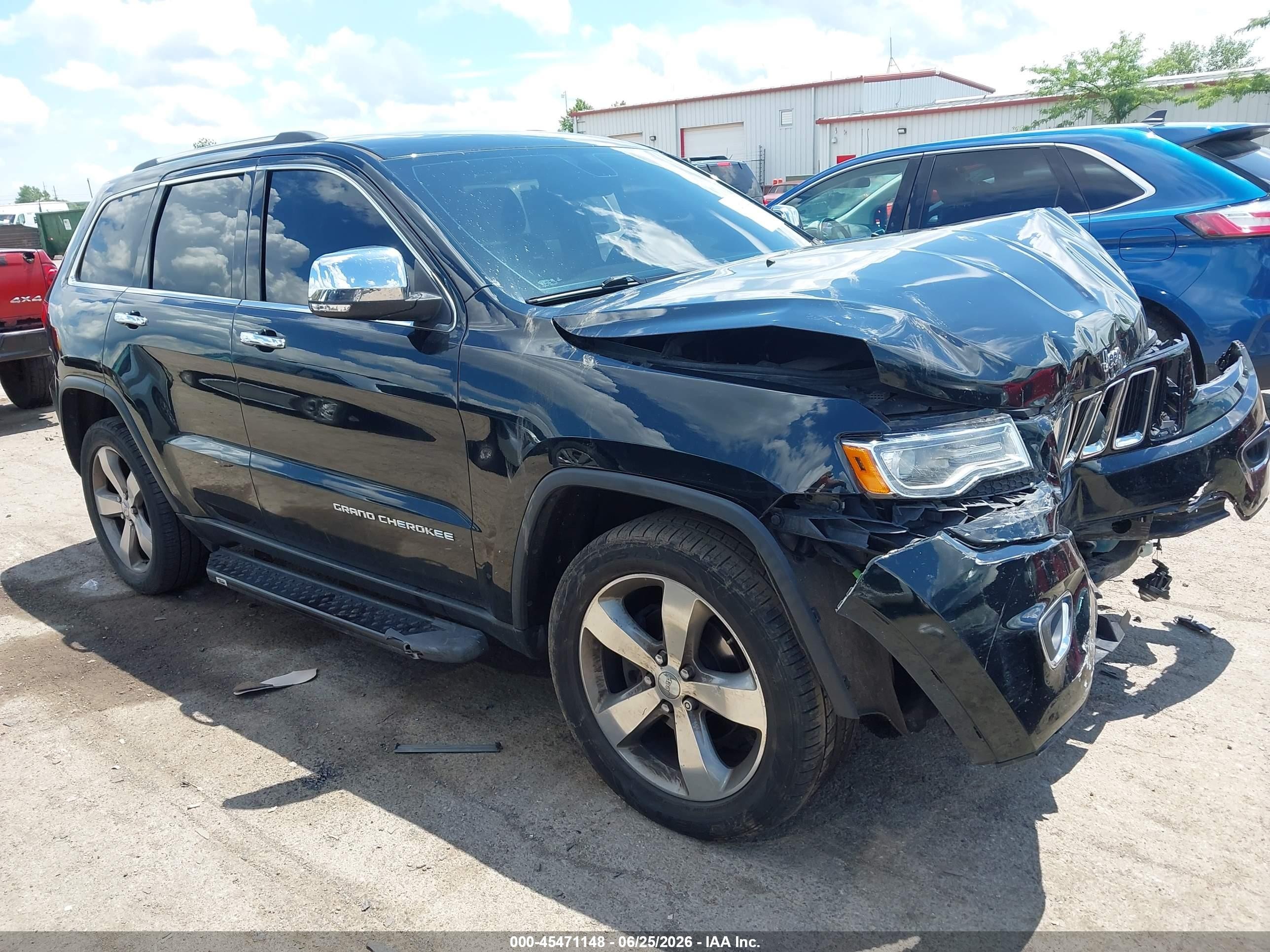 2015 Jeep Grand Cherokee Limited Черный vin: 1C4RJFBG5FC878645