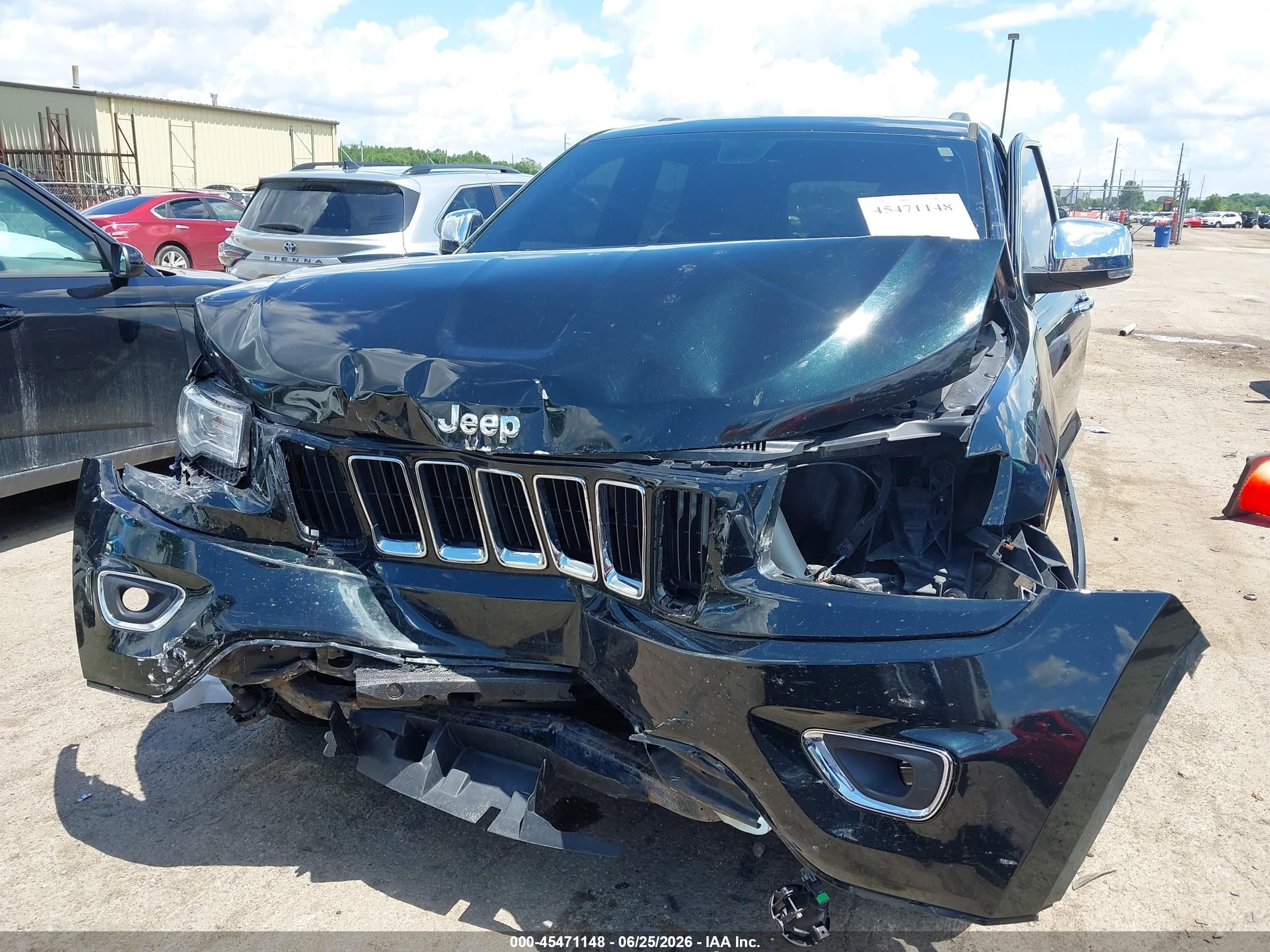 2015 Jeep Grand Cherokee Limited Черный vin: 1C4RJFBG5FC878645