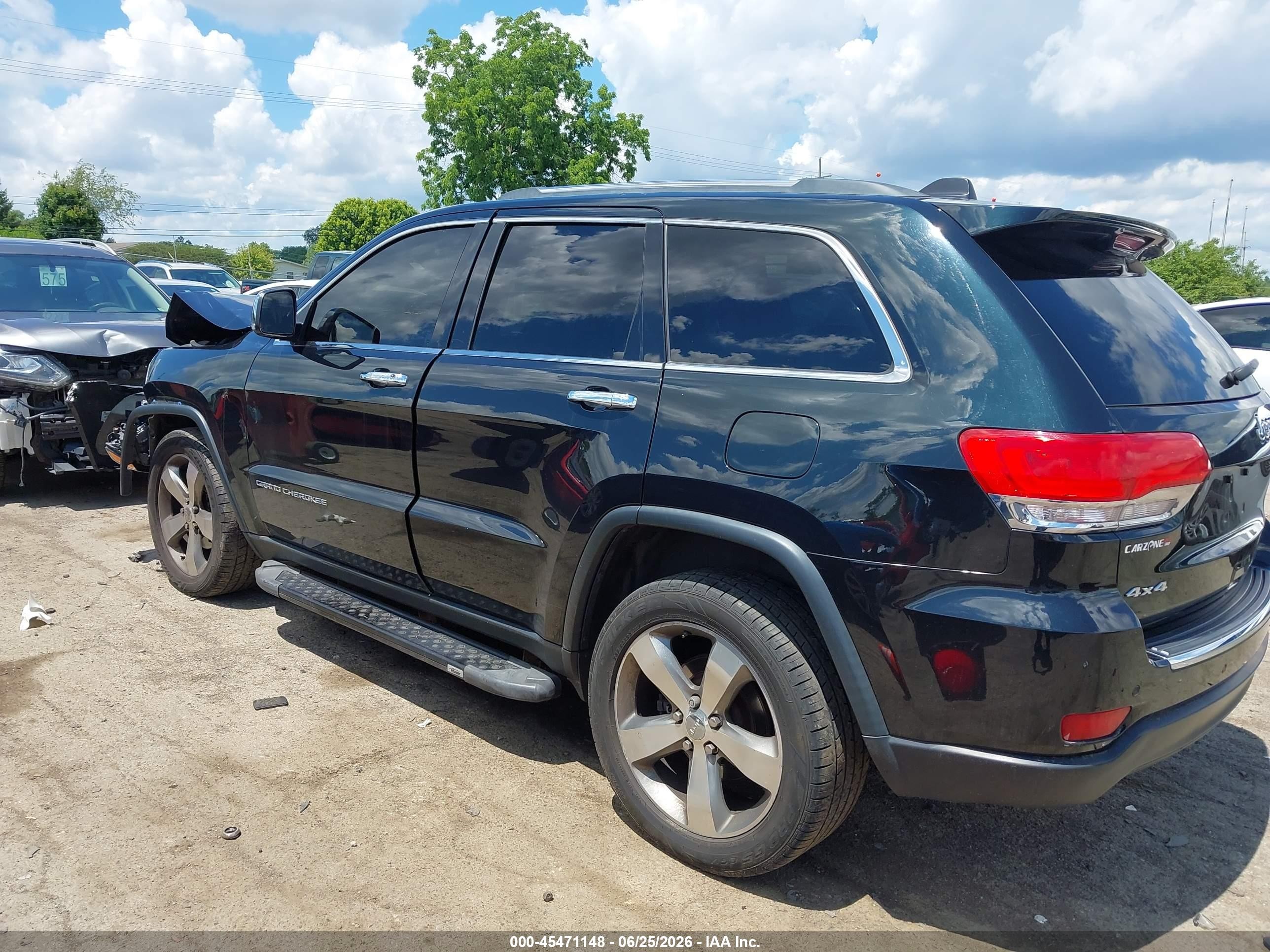 2015 Jeep Grand Cherokee Limited Черный vin: 1C4RJFBG5FC878645