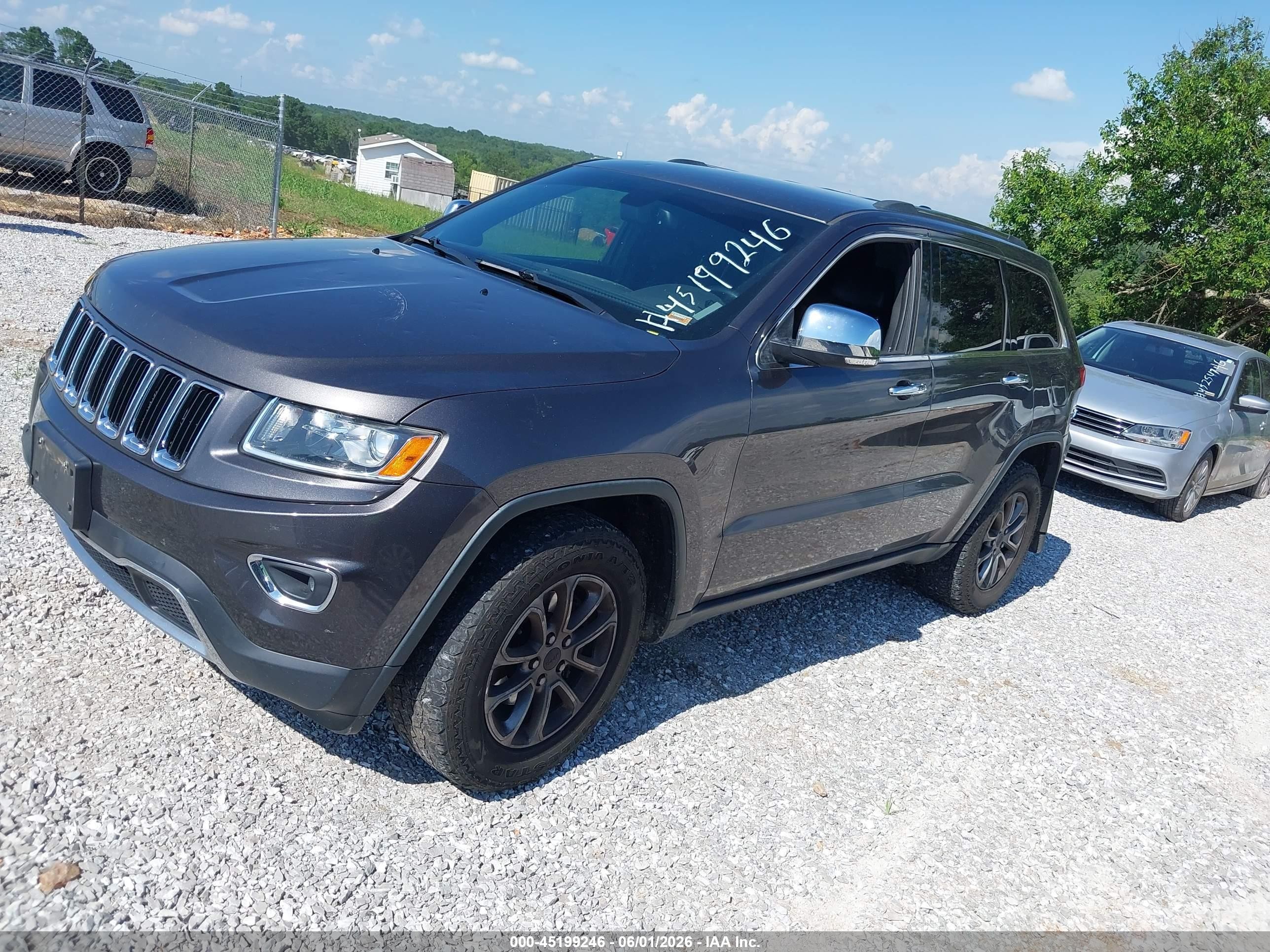 2015 Jeep Grand Cherokee Limited Серый vin: 1C4RJFBG5FC878886