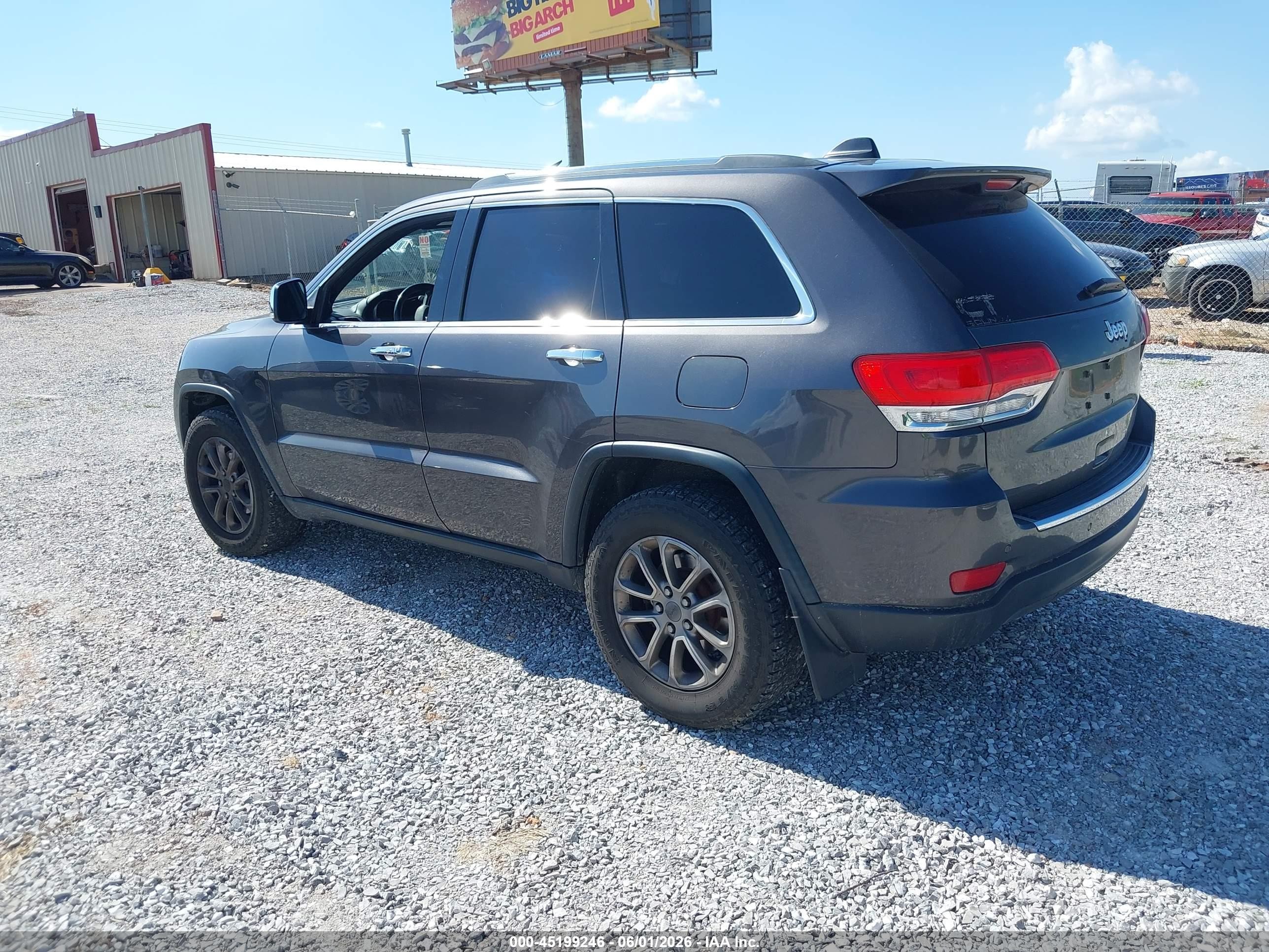 2015 Jeep Grand Cherokee Limited Серый vin: 1C4RJFBG5FC878886