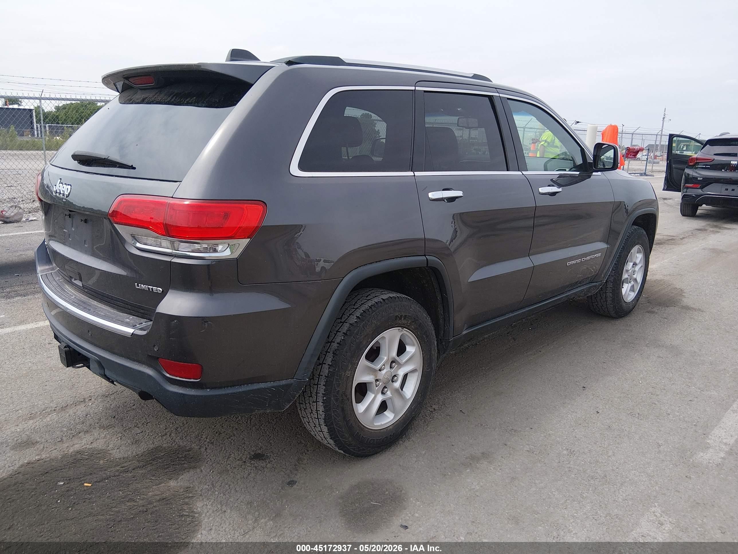 2015 Jeep Grand Cherokee Limited Gray vin: 1C4RJFBG5FC922062