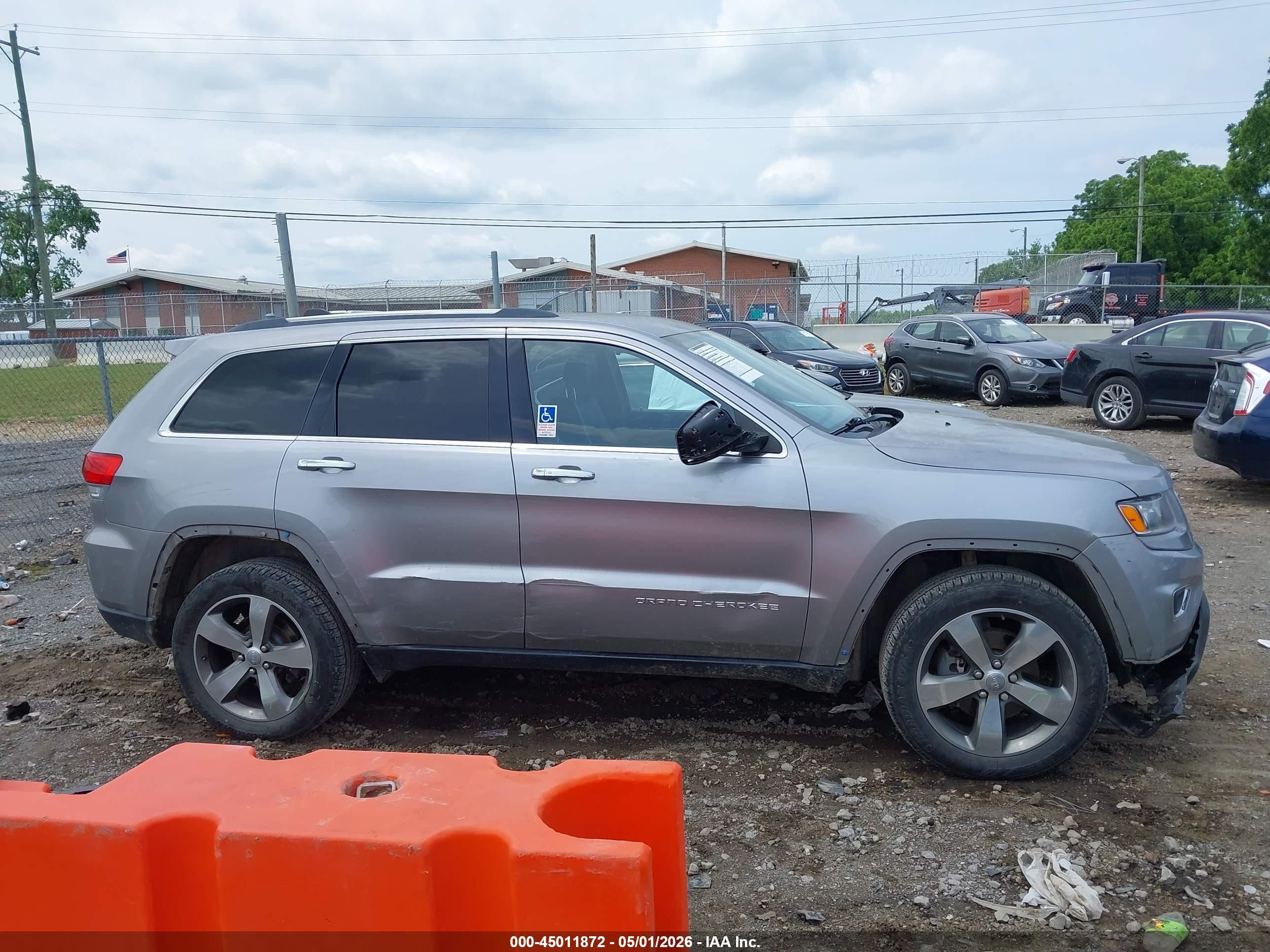 2016 Jeep Grand Cherokee Limited Серебряный vin: 1C4RJFBG5GC318173
