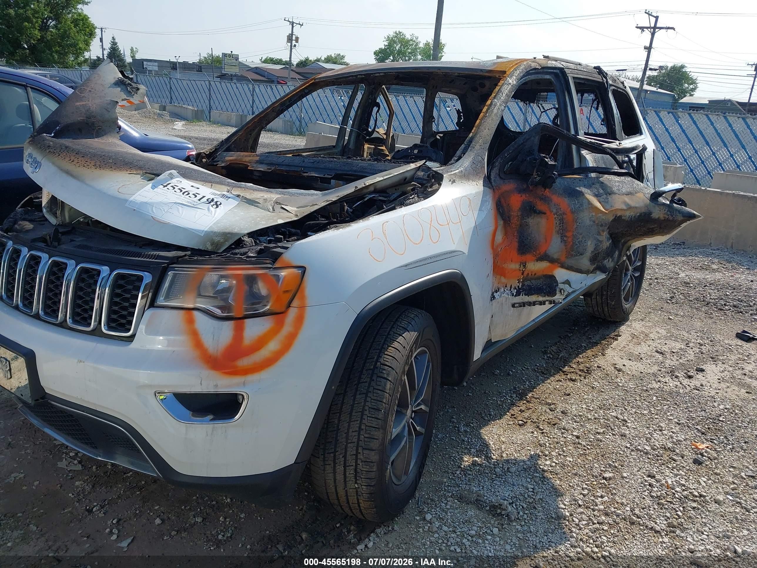 2017 Jeep Grand Cherokee Limited White vin: 1C4RJFBG5HC699590