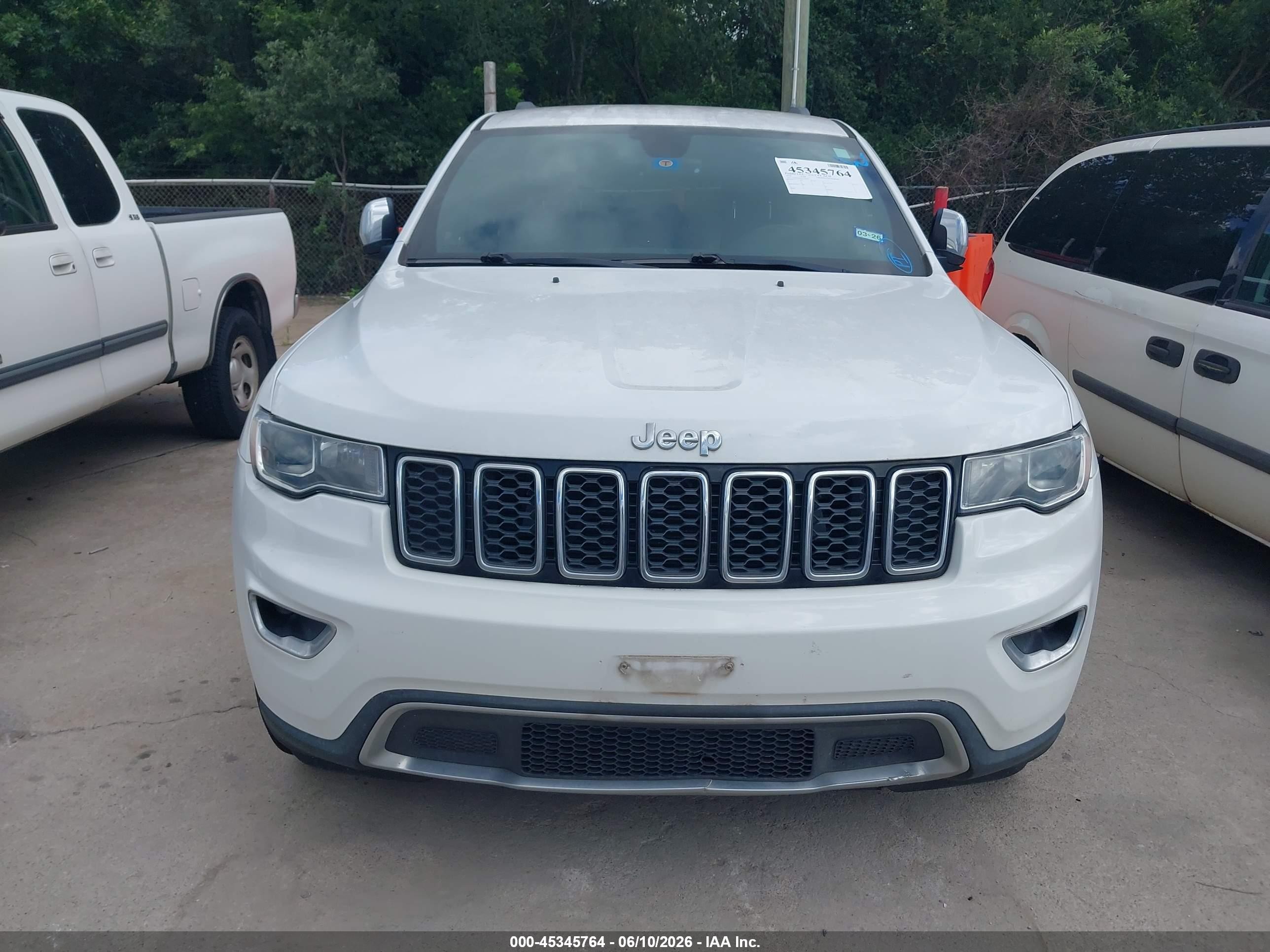 2018 Jeep Grand Cherokee Limited 4x4 White vin: 1C4RJFBG5JC315037
