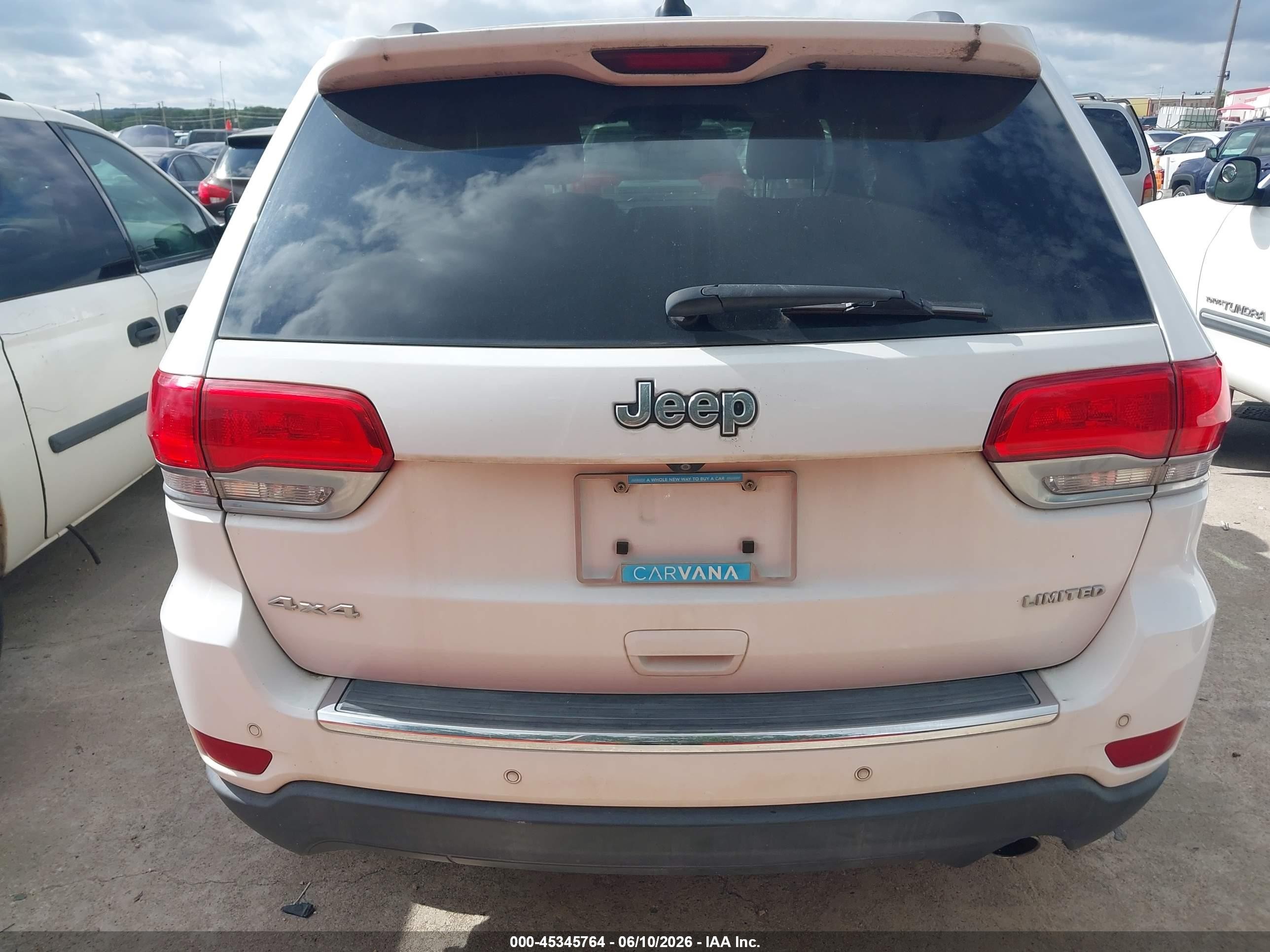 2018 Jeep Grand Cherokee Limited 4x4 White vin: 1C4RJFBG5JC315037