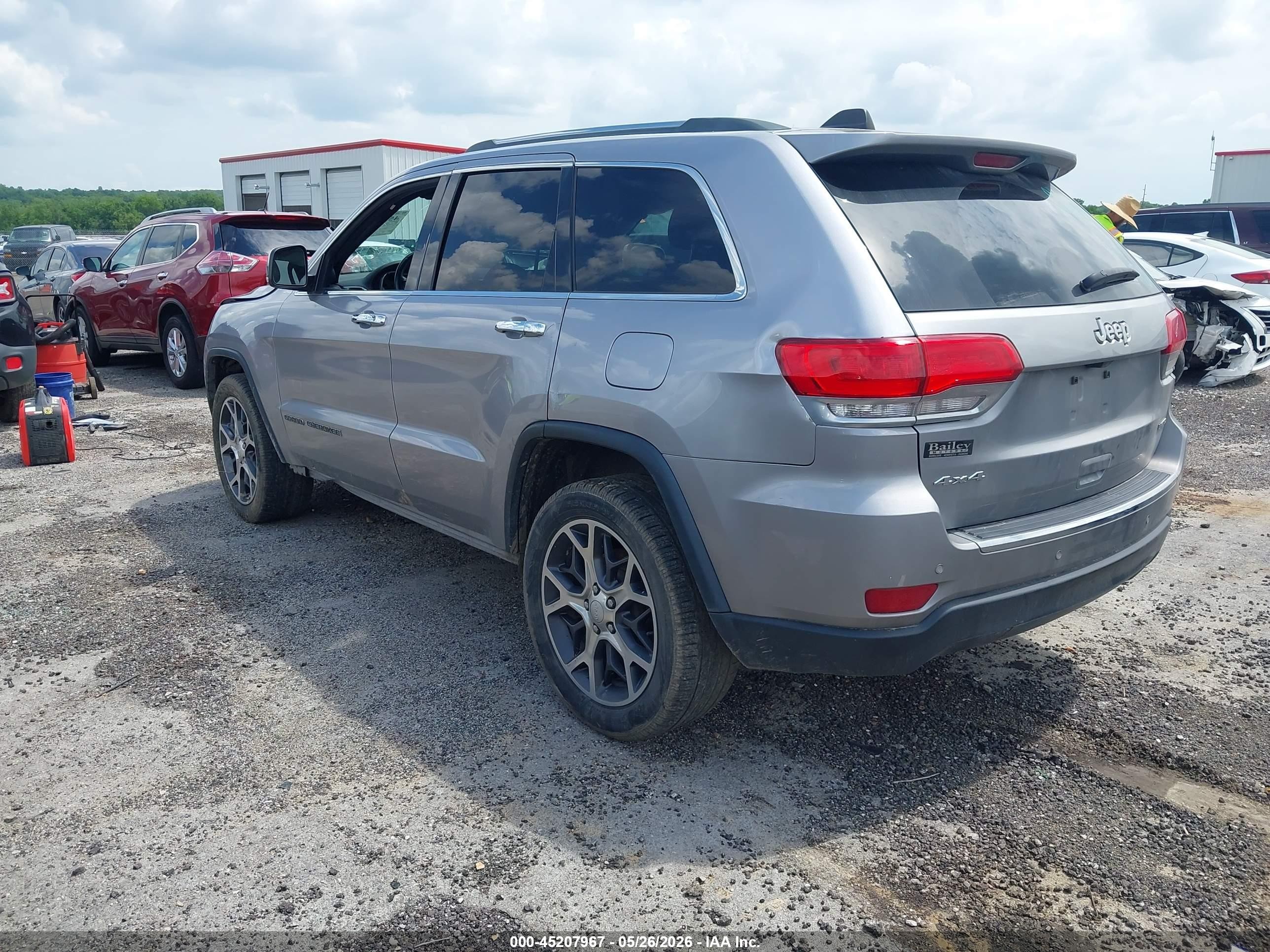 2019 Jeep Grand Cherokee Limited 4x4 Серый vin: 1C4RJFBG5KC741232