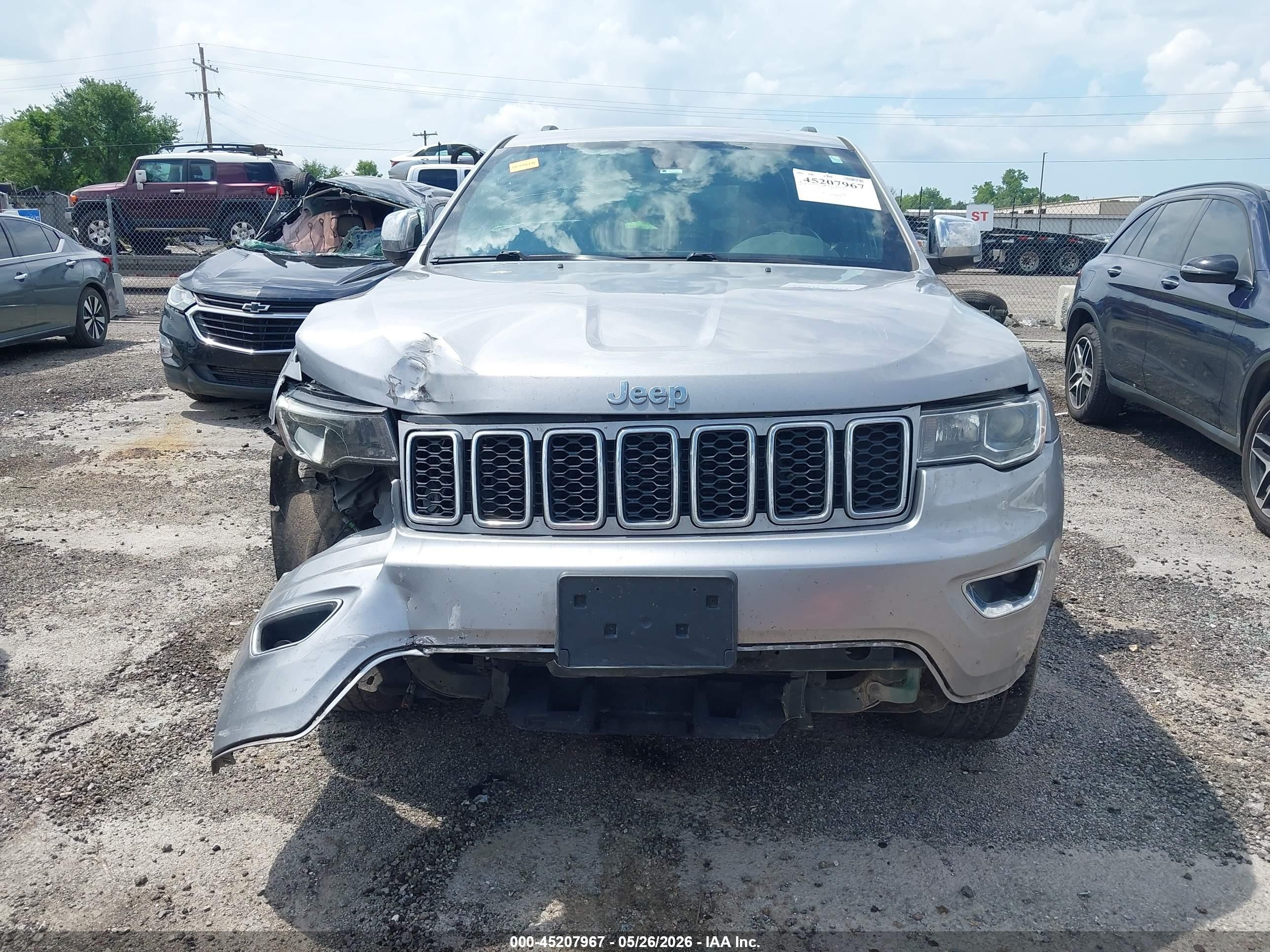 2019 Jeep Grand Cherokee Limited 4x4 Серый vin: 1C4RJFBG5KC741232
