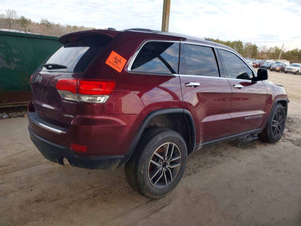 2019 Jeep Grand Cherokee Limited Maroon vin: 1C4RJFBG5KC799471