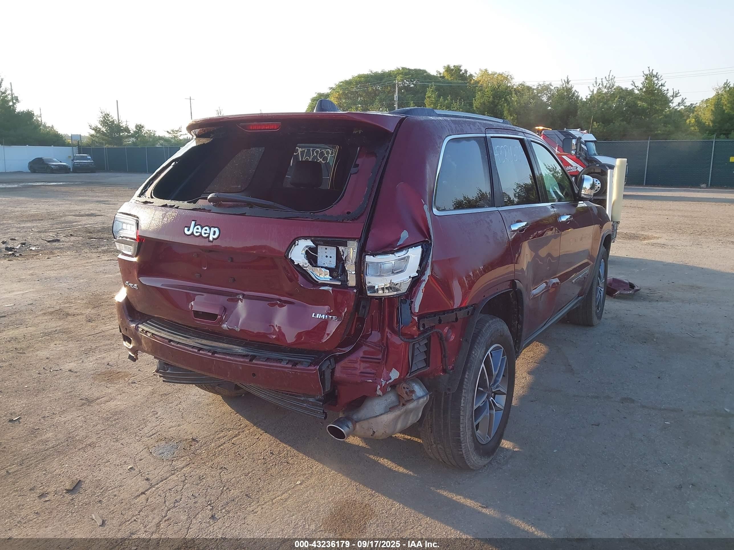 2021 Jeep Grand Cherokee Limited 4x4 Красный vin: 1C4RJFBG5MC546203