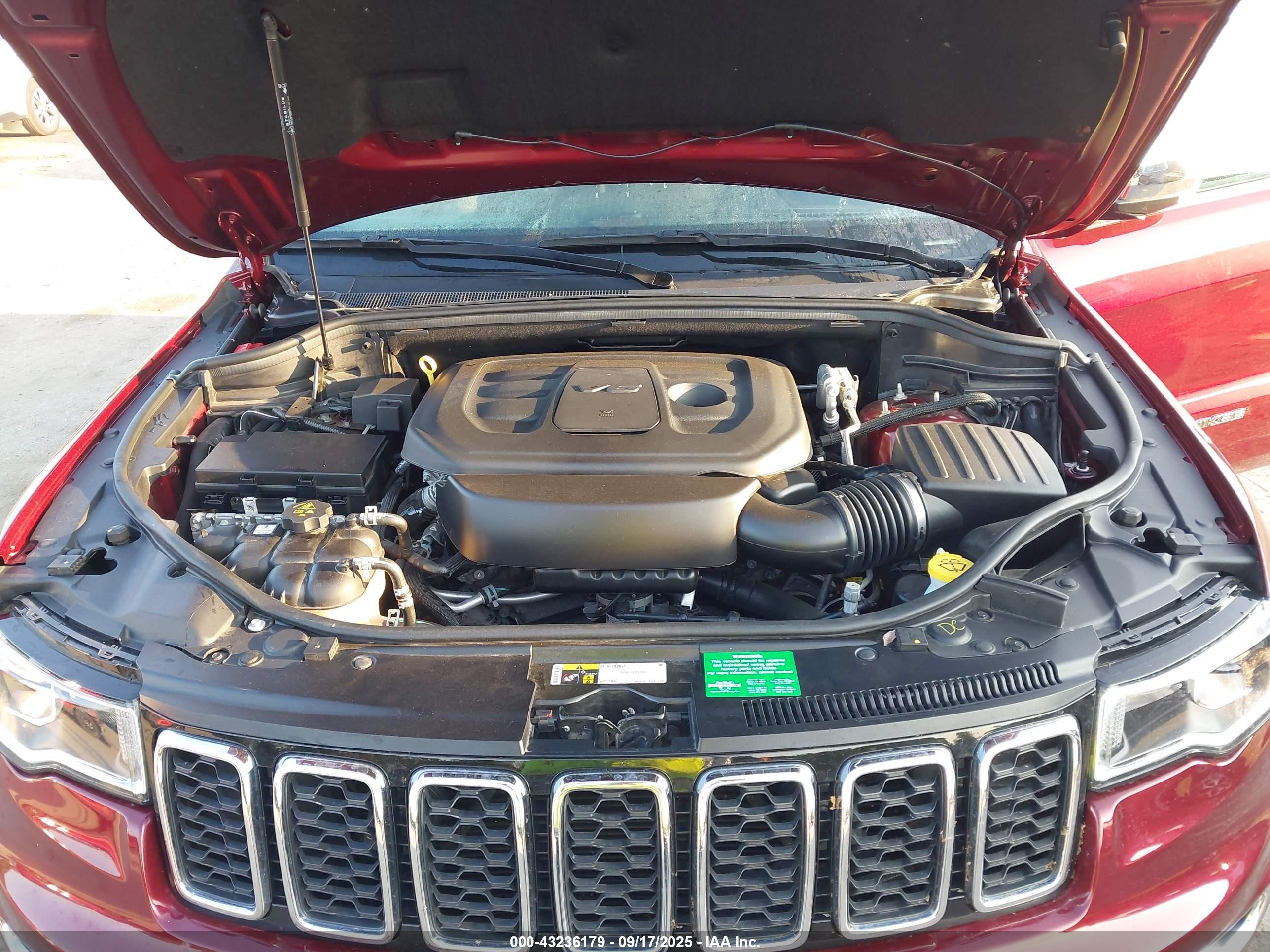 2021 Jeep Grand Cherokee Limited 4x4 Красный vin: 1C4RJFBG5MC546203