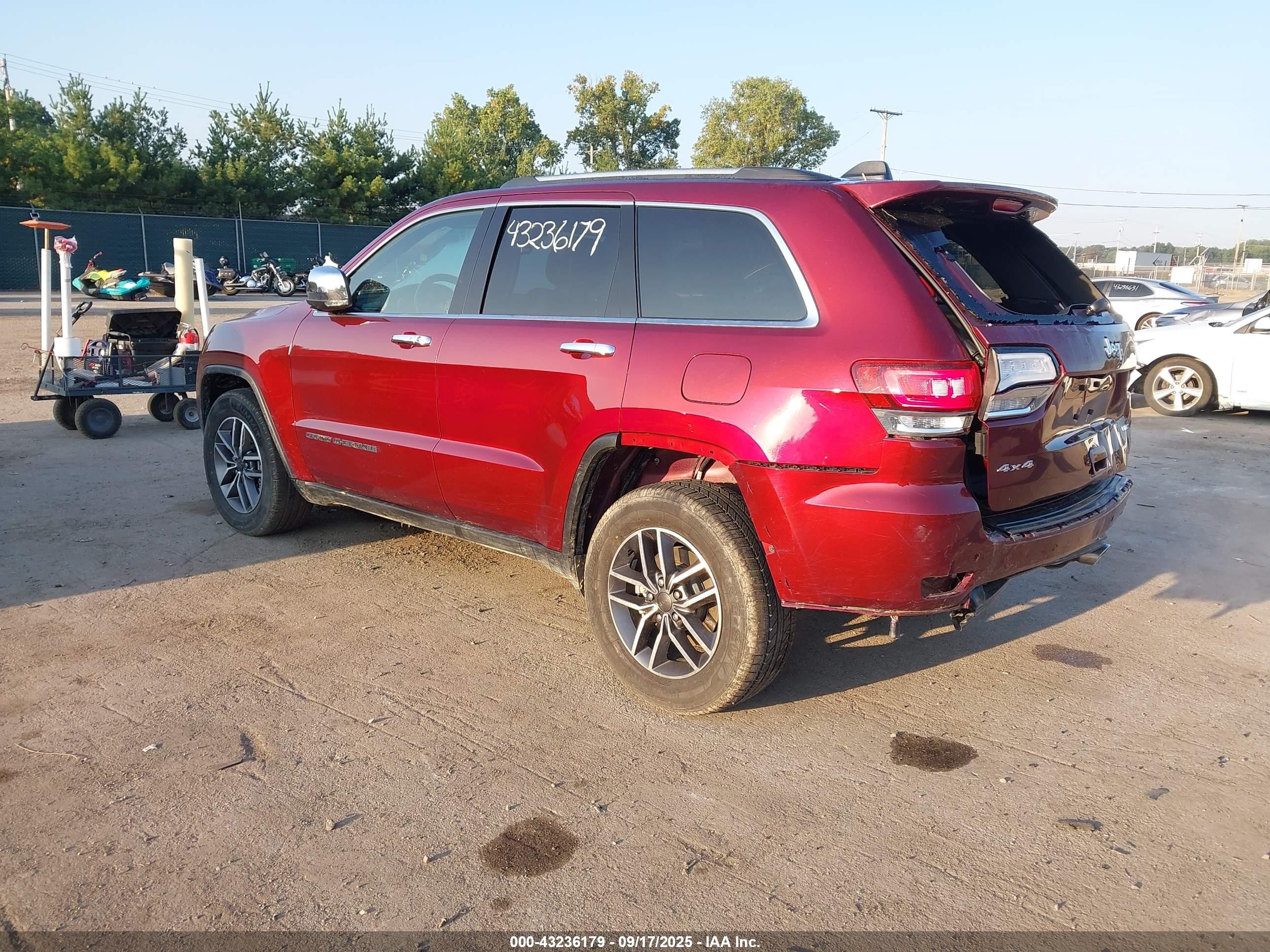2021 Jeep Grand Cherokee Limited 4x4 Красный vin: 1C4RJFBG5MC546203