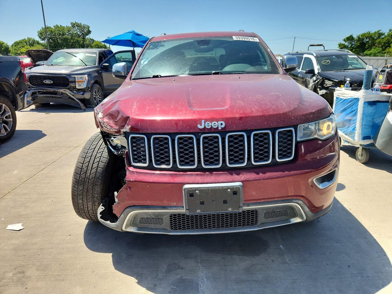 2021 Jeep Grand Cherokee Limited Burgundy vin: 1C4RJFBG5MC549828