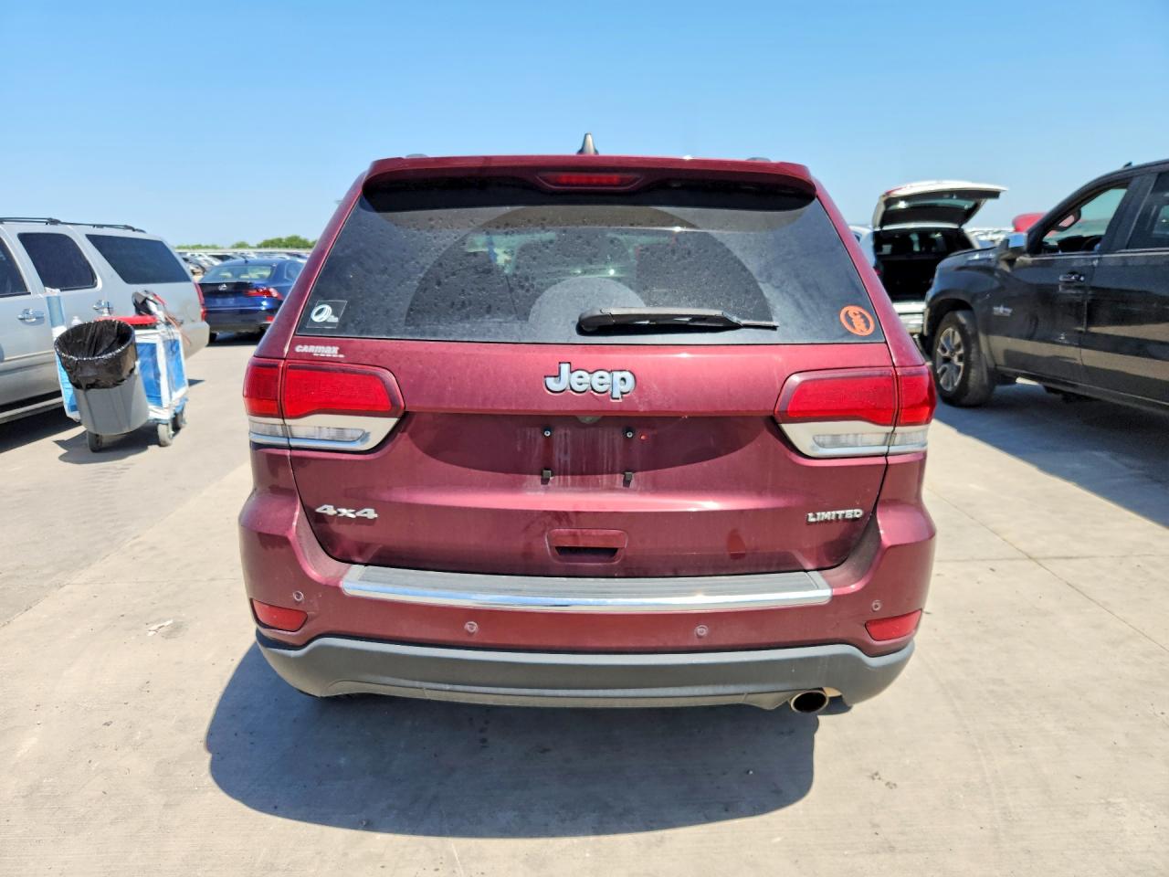 2021 Jeep Grand Cherokee Limited Burgundy vin: 1C4RJFBG5MC549828