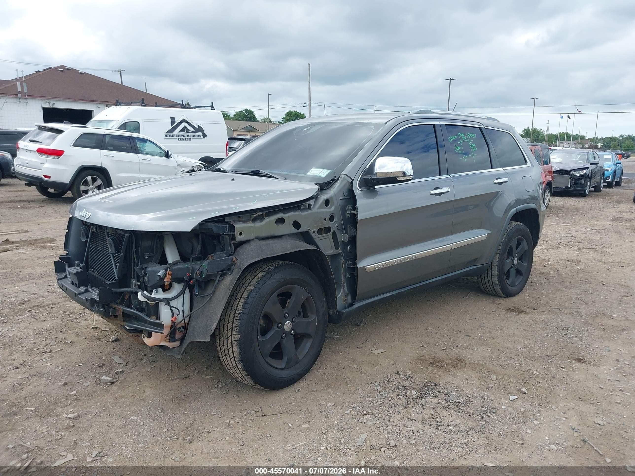 2012 Jeep Grand Cherokee Limited Серый vin: 1C4RJFBG6CC140509