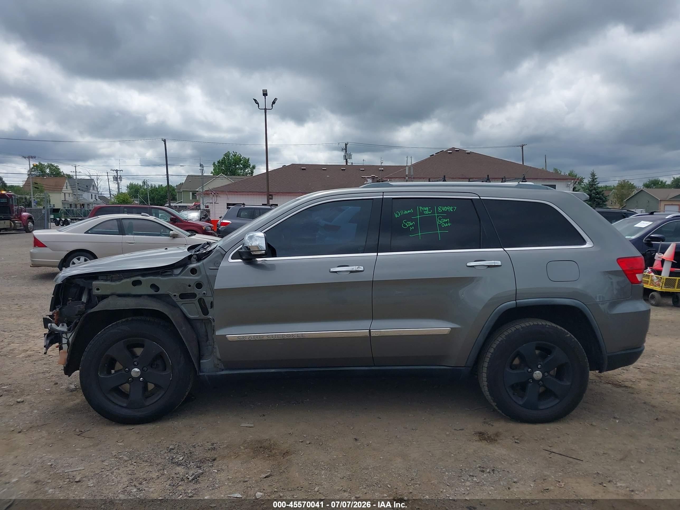 2012 Jeep Grand Cherokee Limited Серый vin: 1C4RJFBG6CC140509