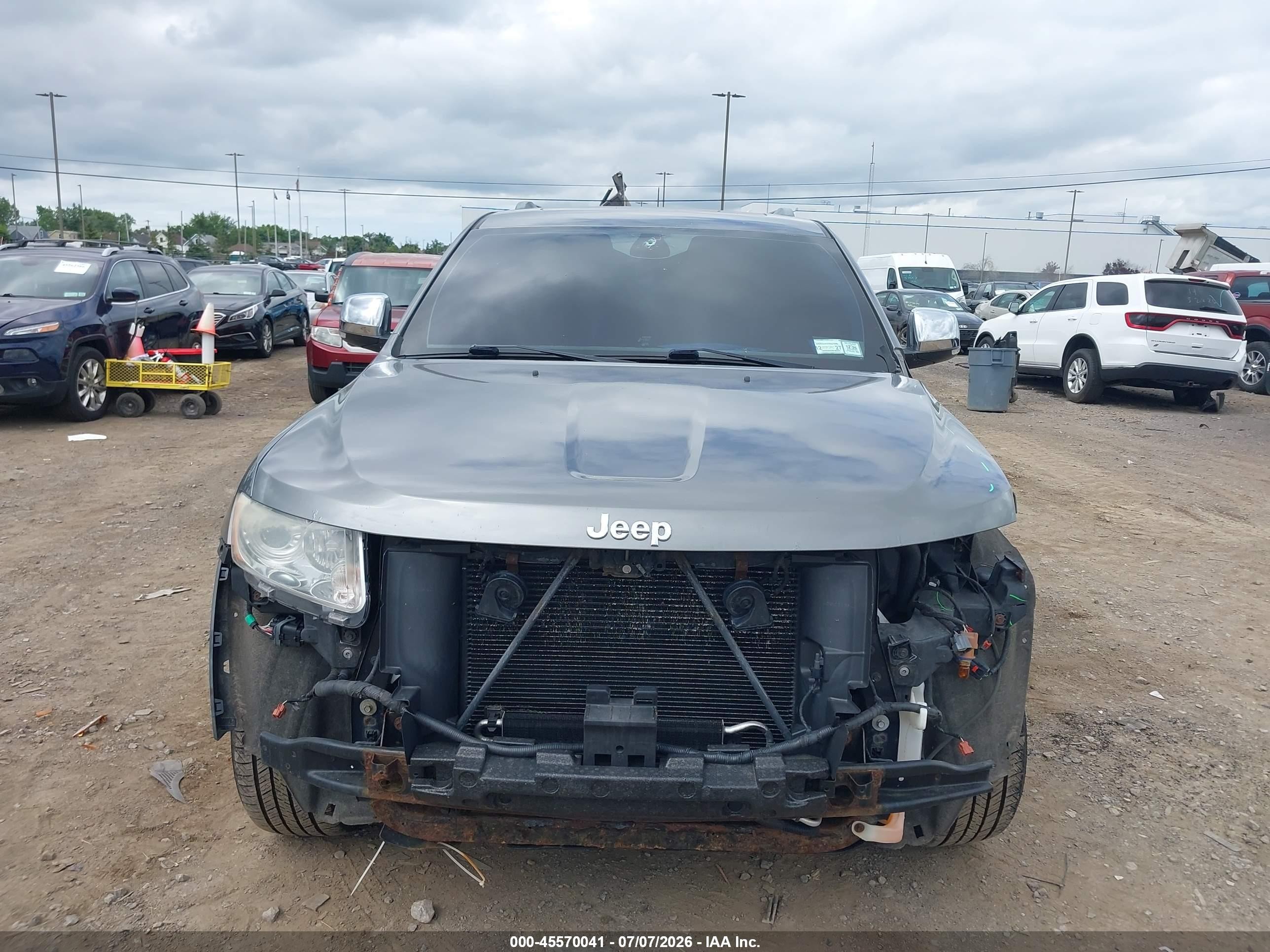 2012 Jeep Grand Cherokee Limited Серый vin: 1C4RJFBG6CC140509