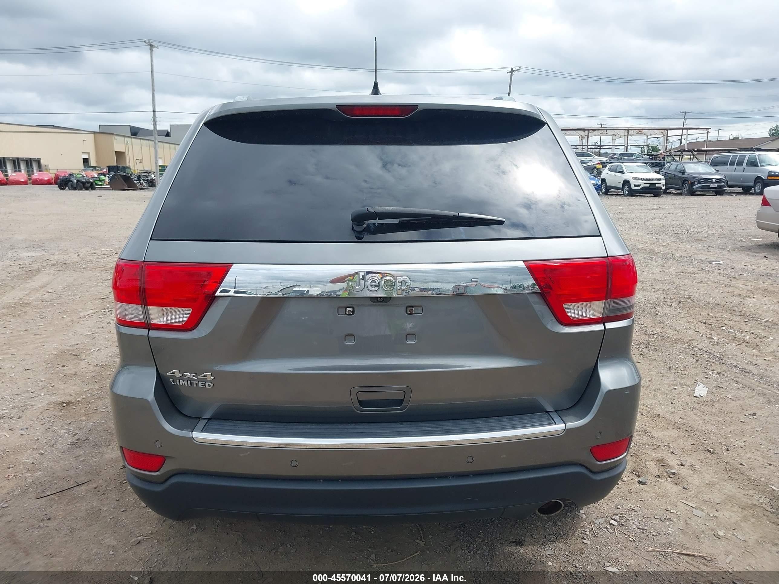 2012 Jeep Grand Cherokee Limited Серый vin: 1C4RJFBG6CC140509