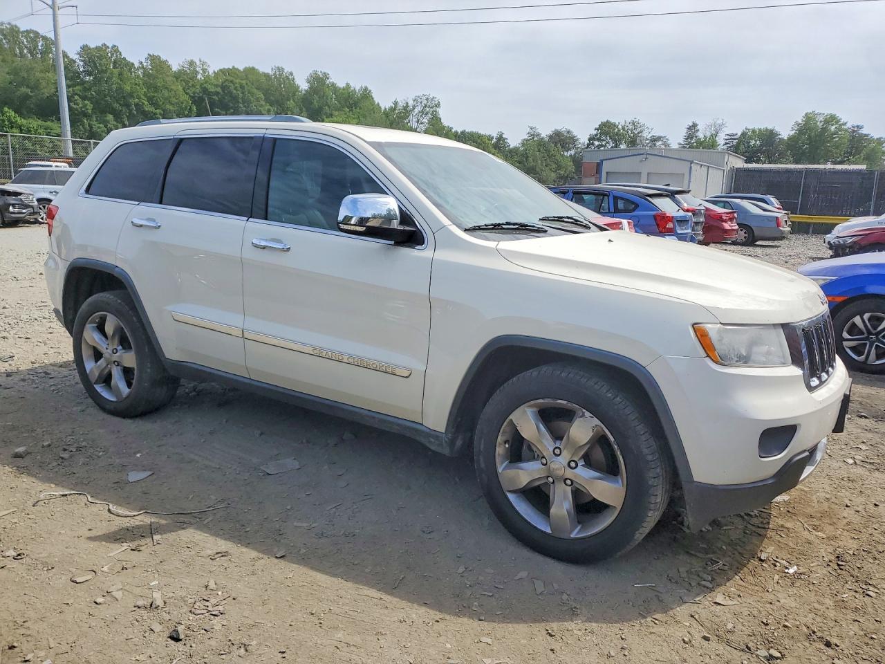 2012 Jeep Grand Cherokee Limited White vin: 1C4RJFBG6CC219825
