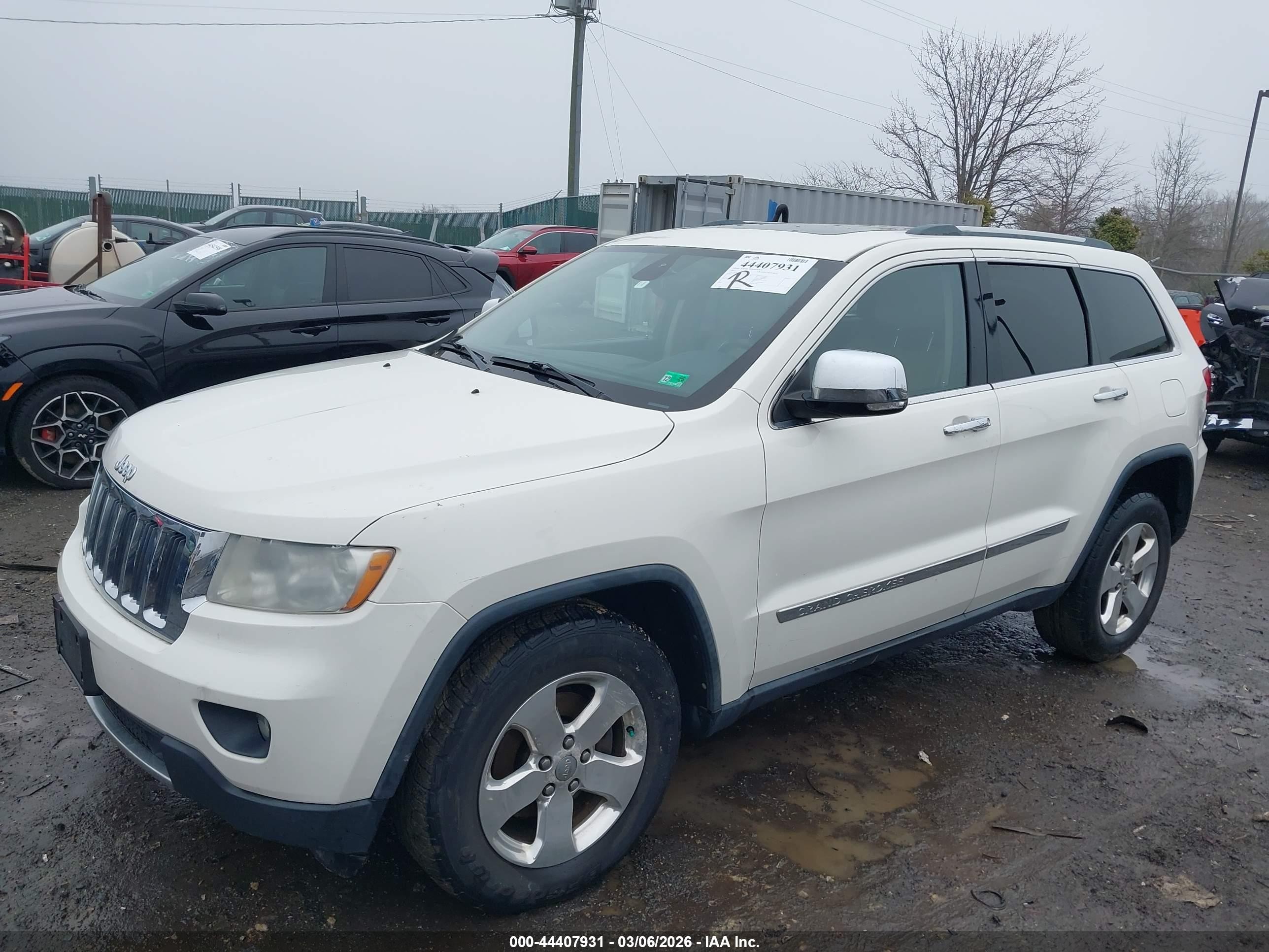2012 Jeep Grand Cherokee Limited Белый vin: 1C4RJFBG6CC248452