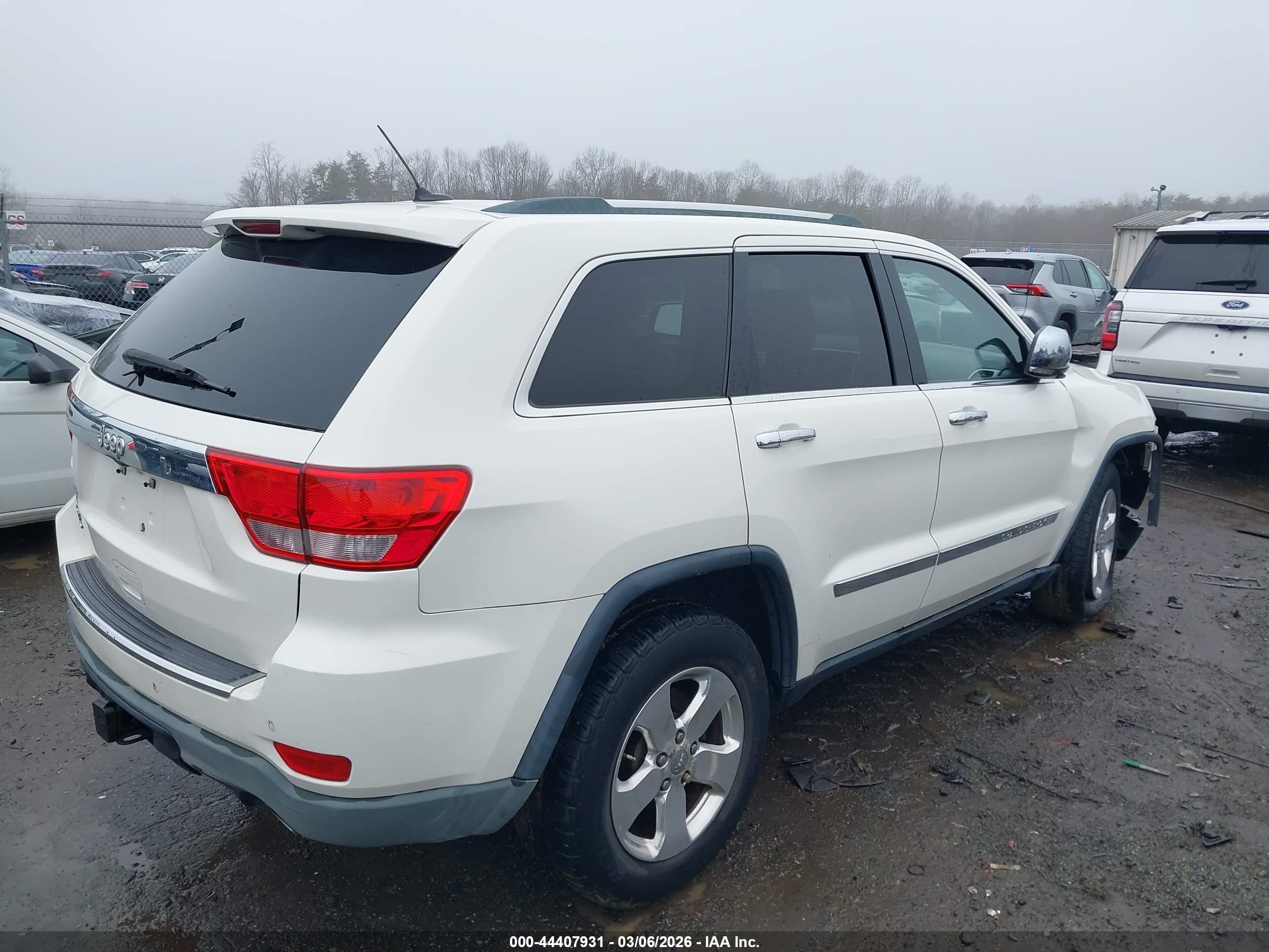 2012 Jeep Grand Cherokee Limited Белый vin: 1C4RJFBG6CC248452