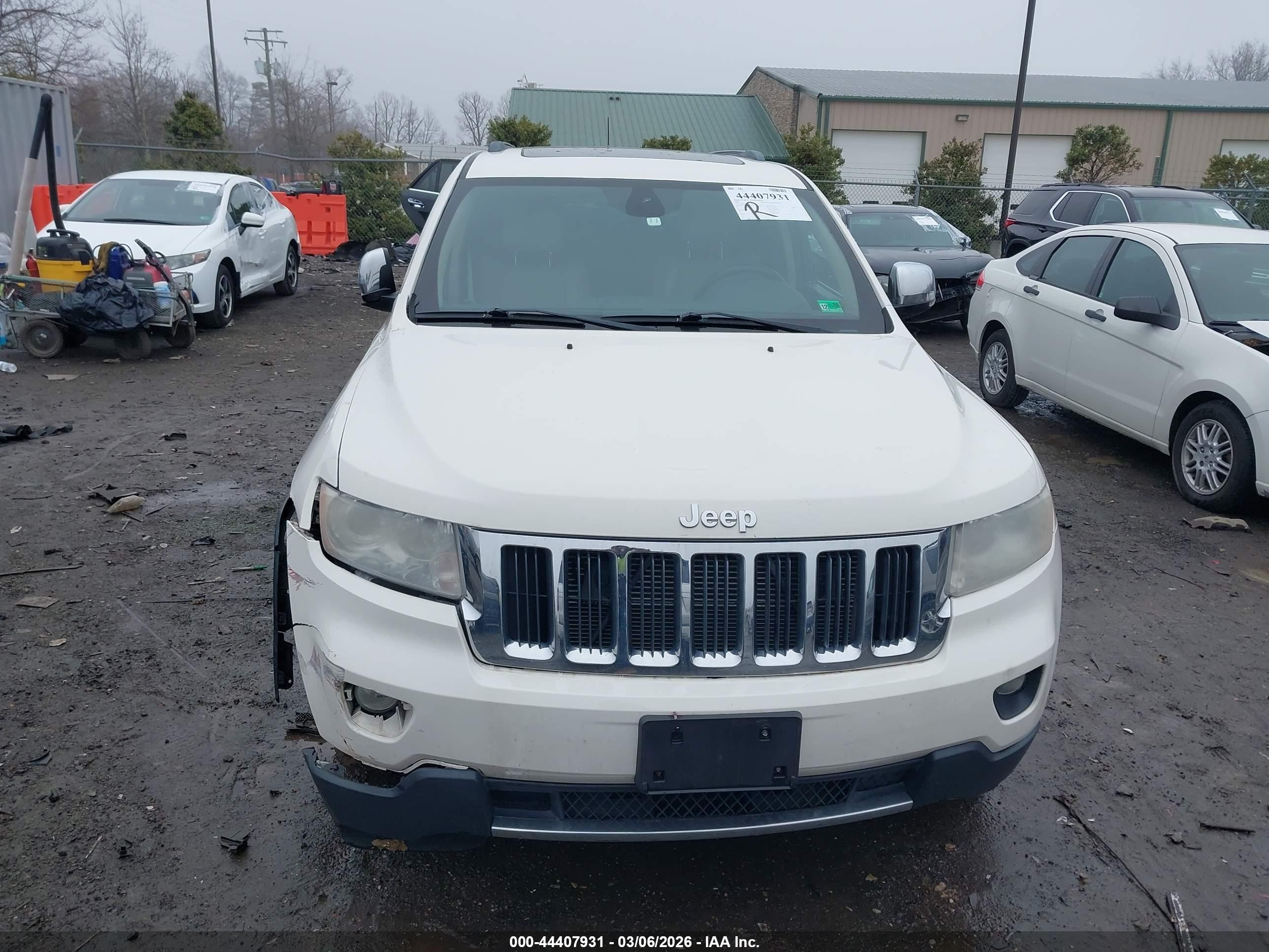 2012 Jeep Grand Cherokee Limited Белый vin: 1C4RJFBG6CC248452
