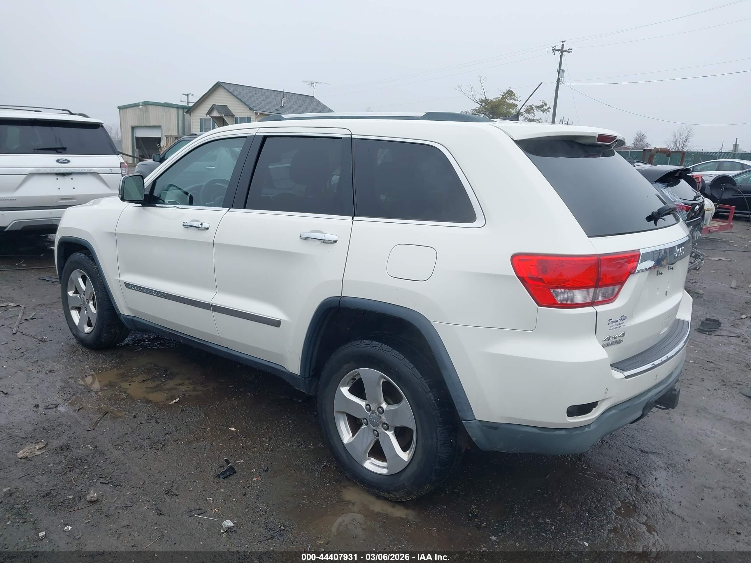 2012 Jeep Grand Cherokee Limited Белый vin: 1C4RJFBG6CC248452