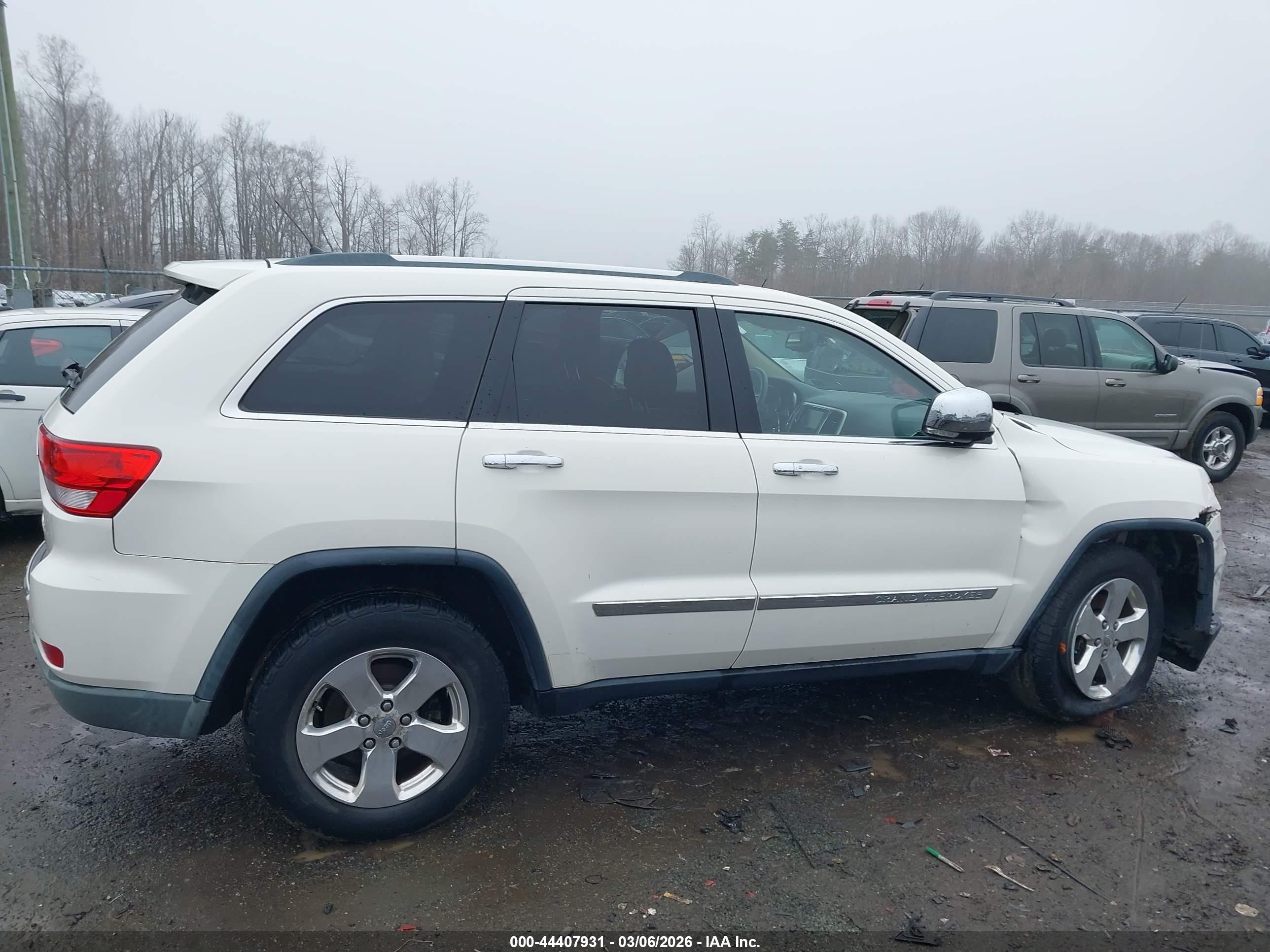 2012 Jeep Grand Cherokee Limited Белый vin: 1C4RJFBG6CC248452