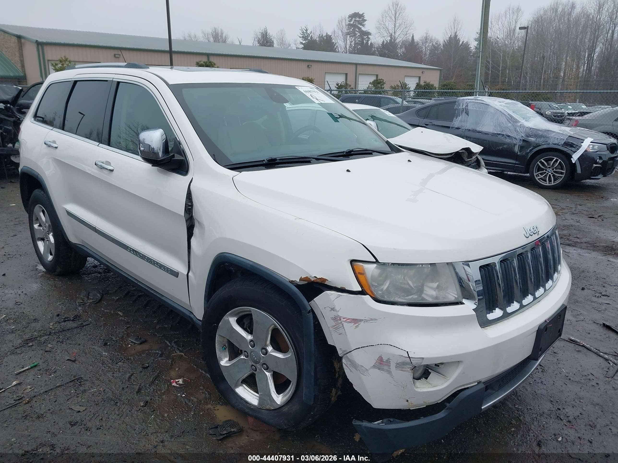 2012 Jeep Grand Cherokee Limited Белый vin: 1C4RJFBG6CC248452