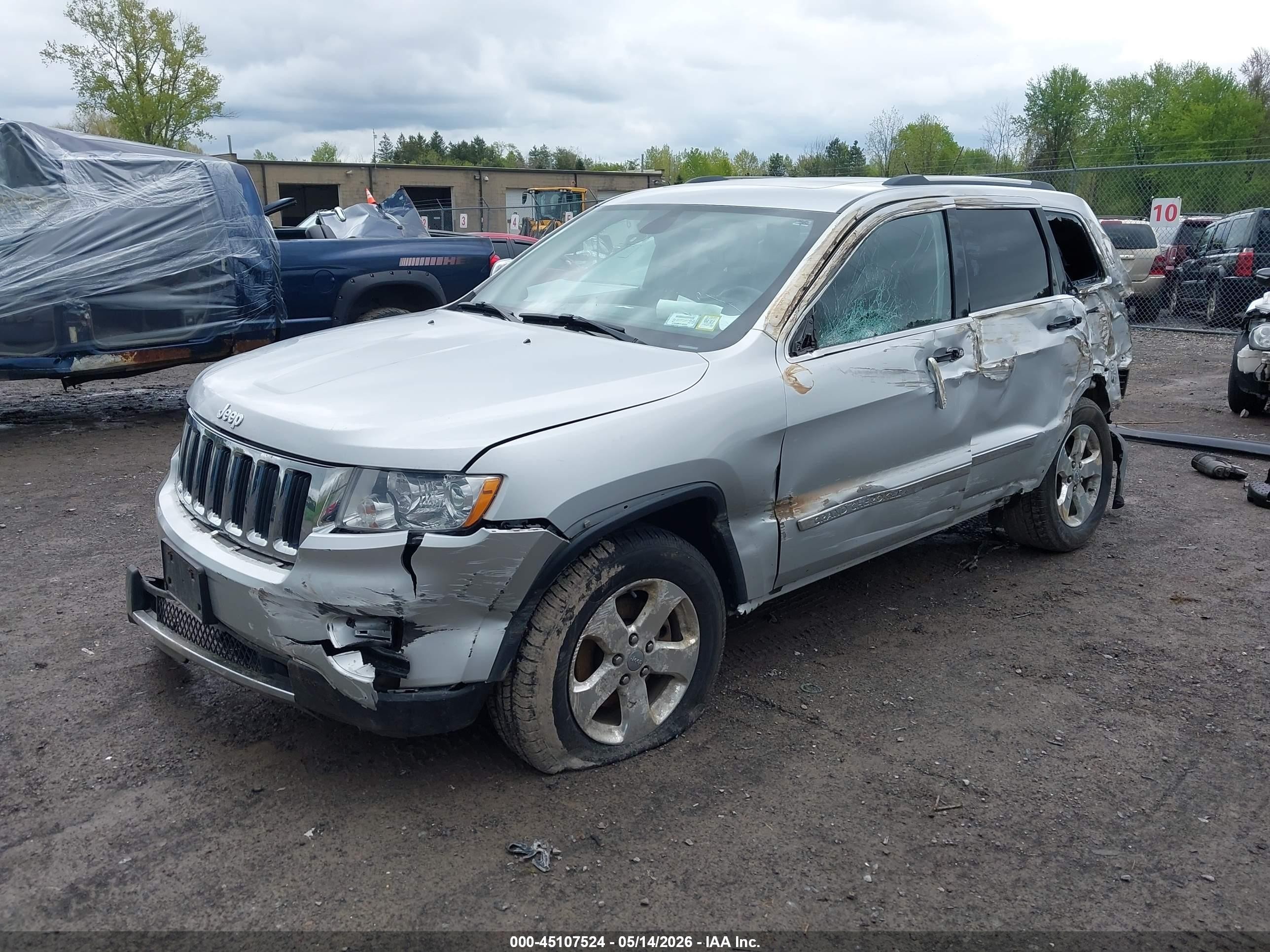2012 Jeep Grand Cherokee Limited Silver vin: 1C4RJFBG6CC359275