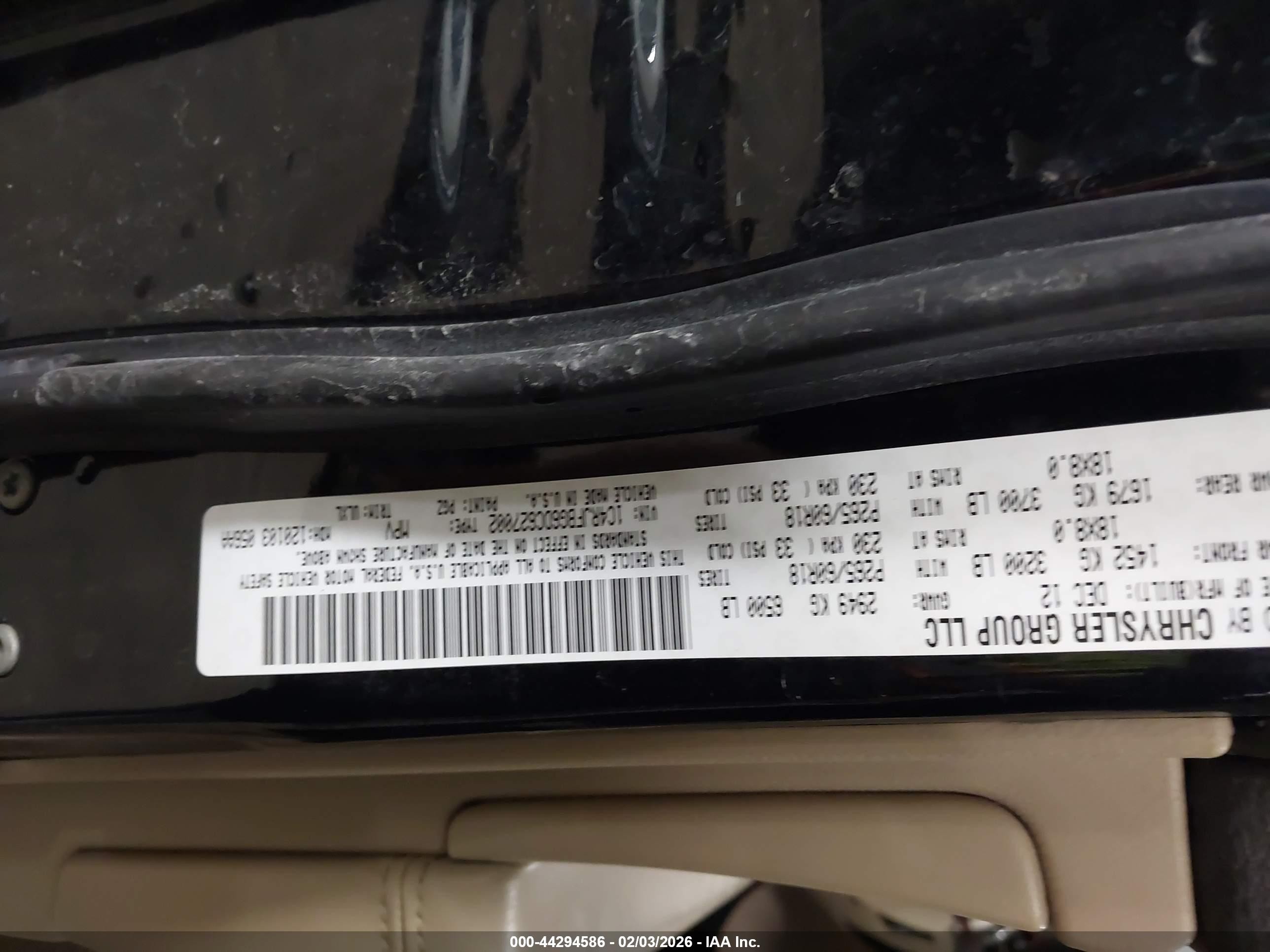 2013 Jeep Grand Cherokee Limited Black vin: 1C4RJFBG6DC627002