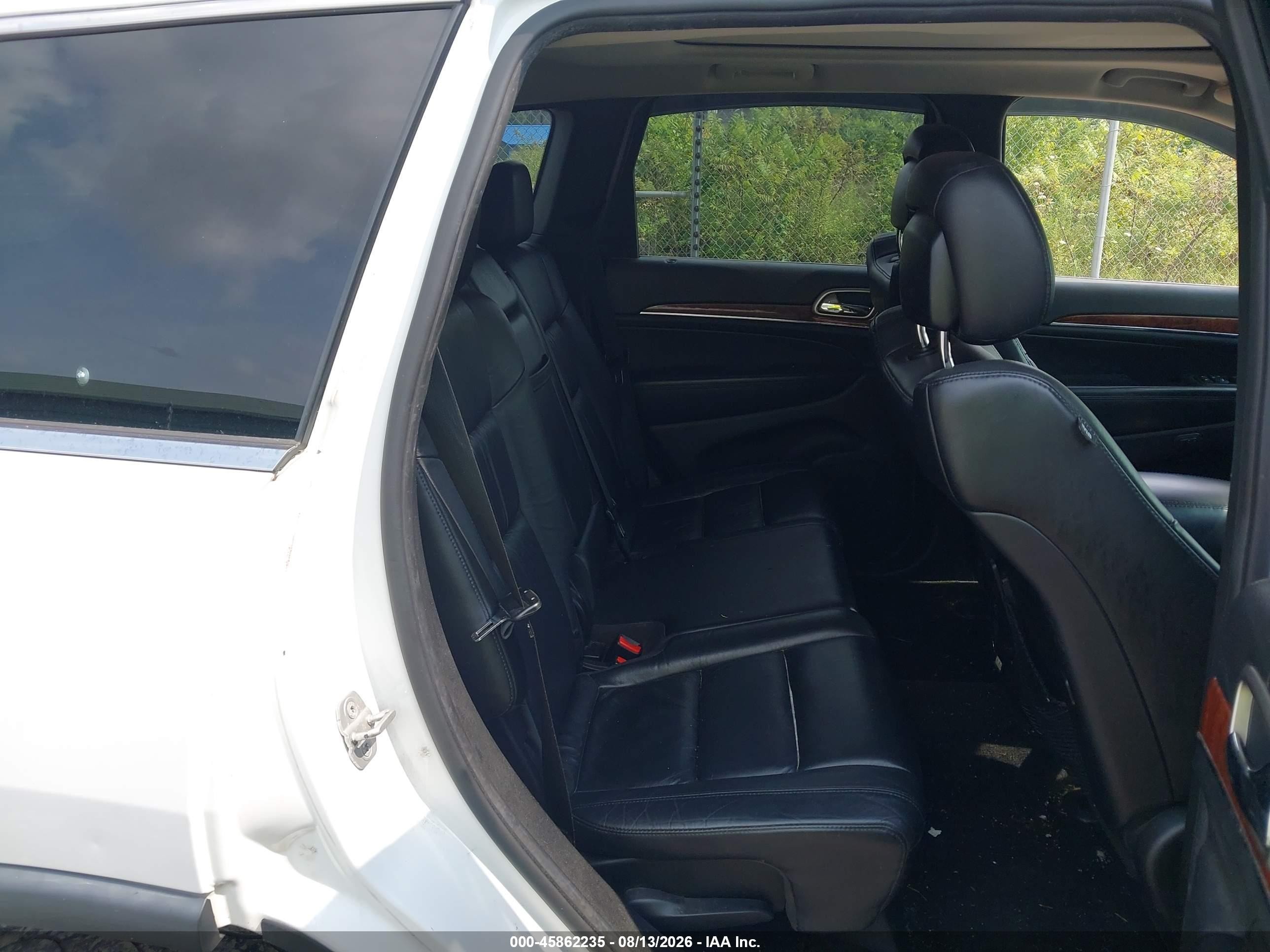 2013 Jeep Grand Cherokee Limited White vin: 1C4RJFBG6DC638596