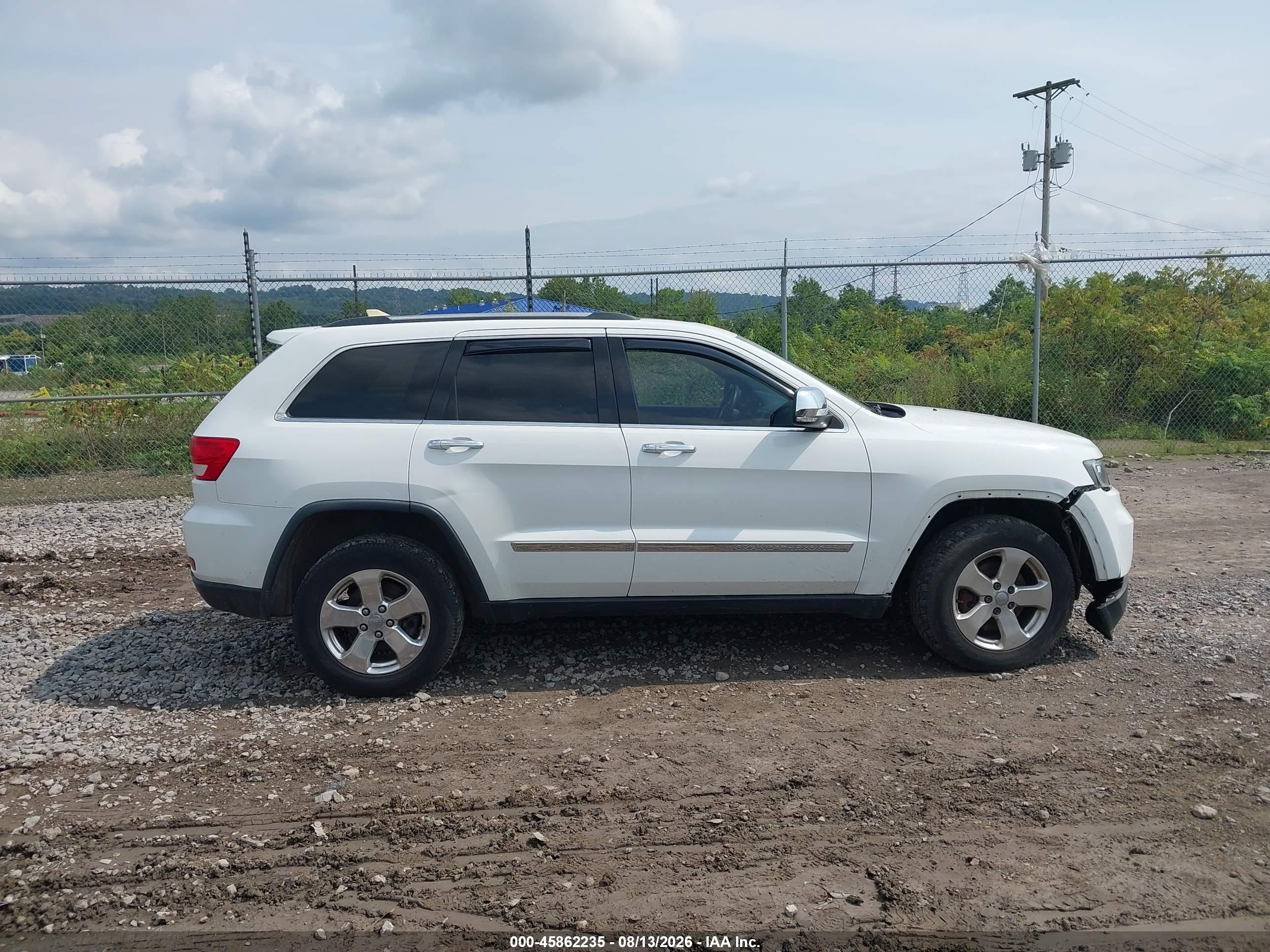 2013 Jeep Grand Cherokee Limited White vin: 1C4RJFBG6DC638596